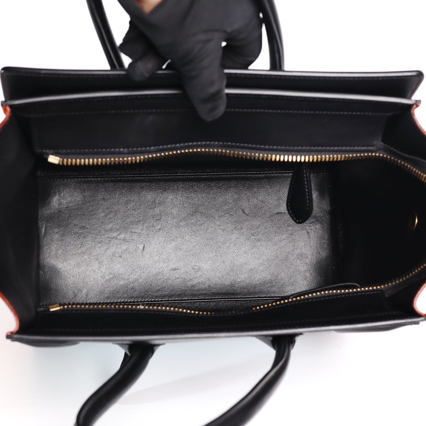 Pre-Owned Celine Luggage Multicolor Calfskin Top Handle Bag 65203961 L