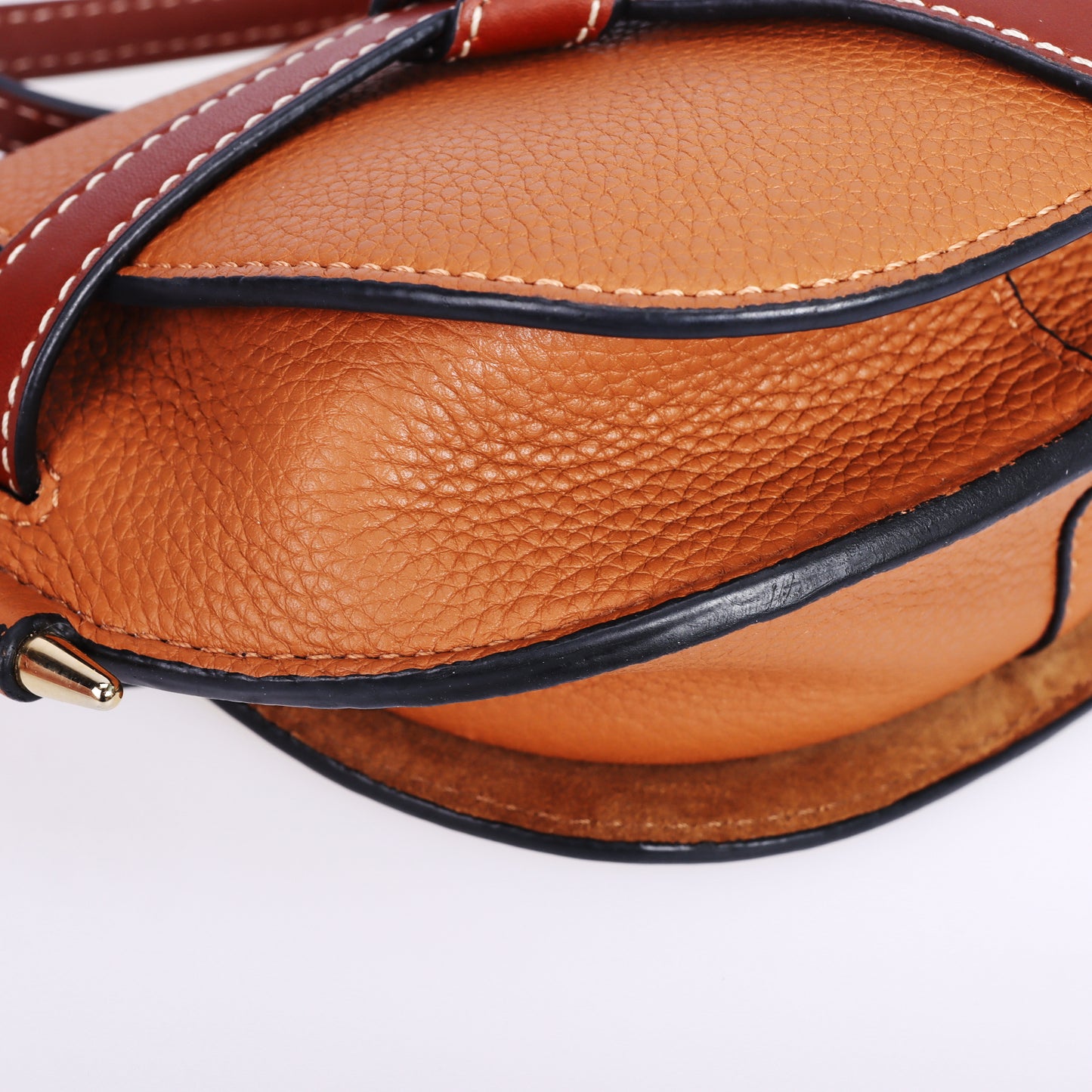 Pre-Owned Loewe Gate Tan Calfskin Crossbody Bag 65546791