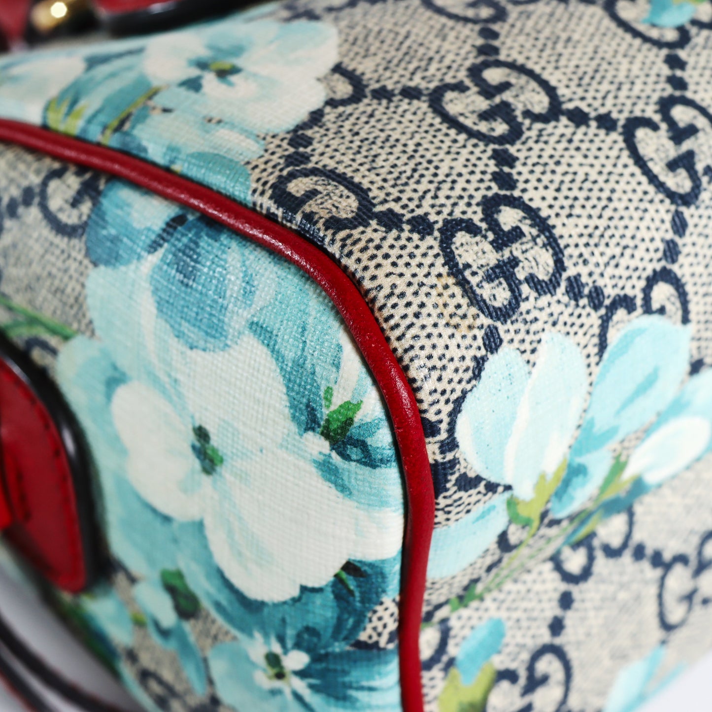 Pre-Owned Gucci Flora GG Supreme Canvas Boston Bag 65719155
