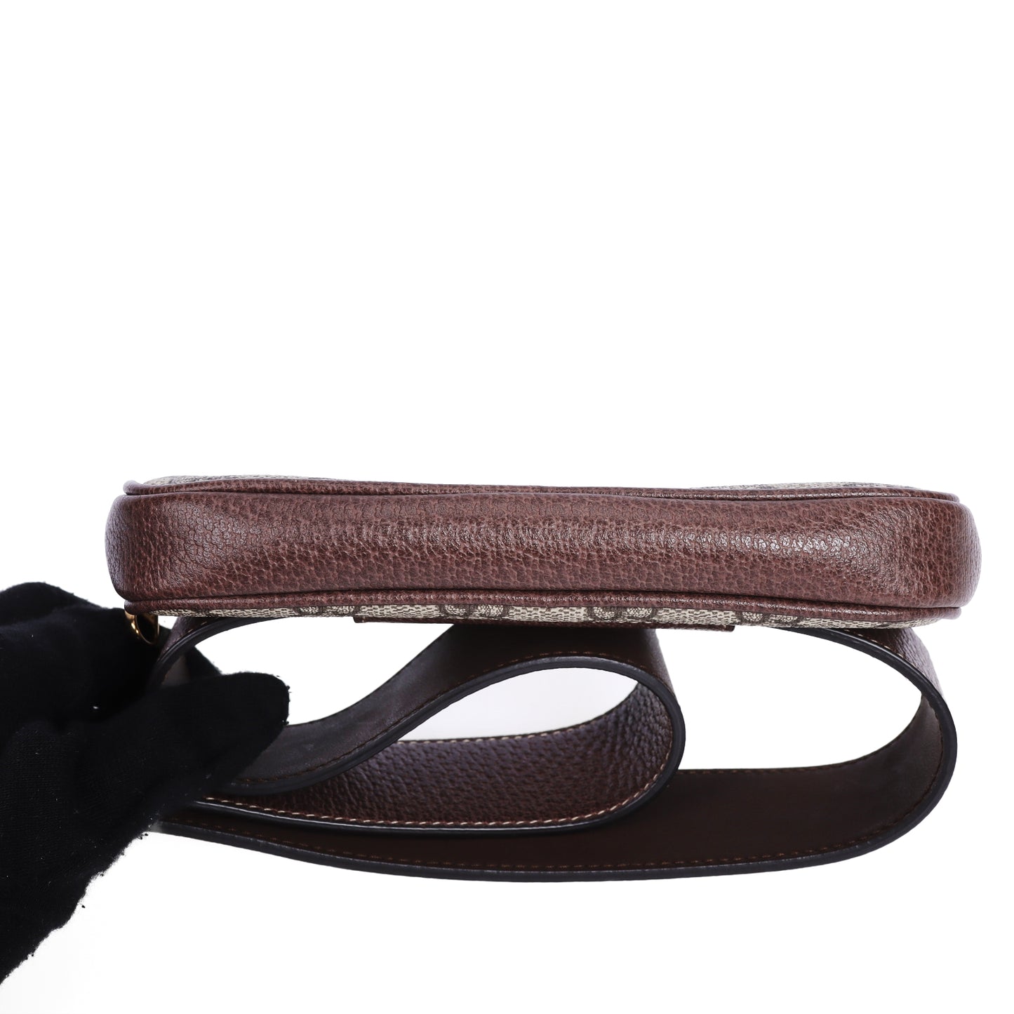 Pre-Owned Gucci Ophidia GG Brown Coated Canvas Belt Bag 66709062