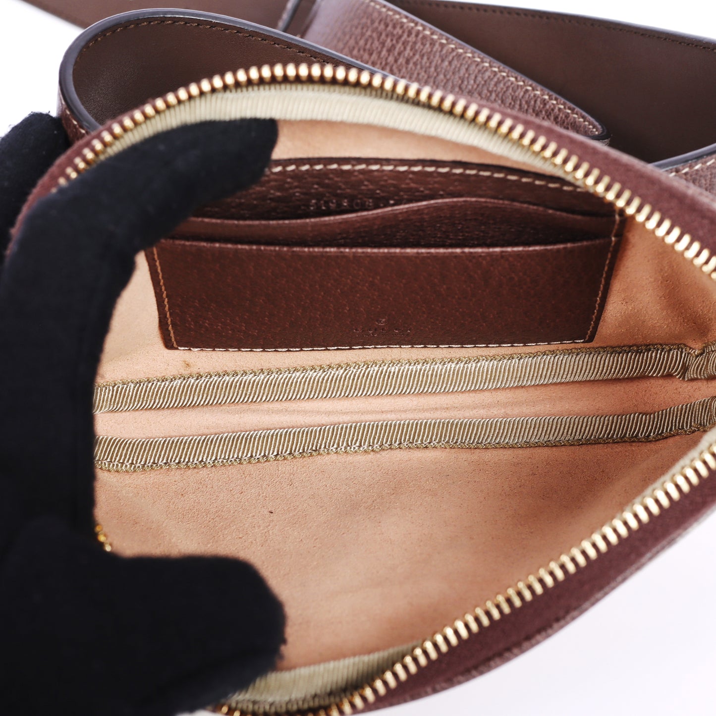 Pre-Owned Gucci Ophidia GG Brown Coated Canvas Belt Bag 66709062