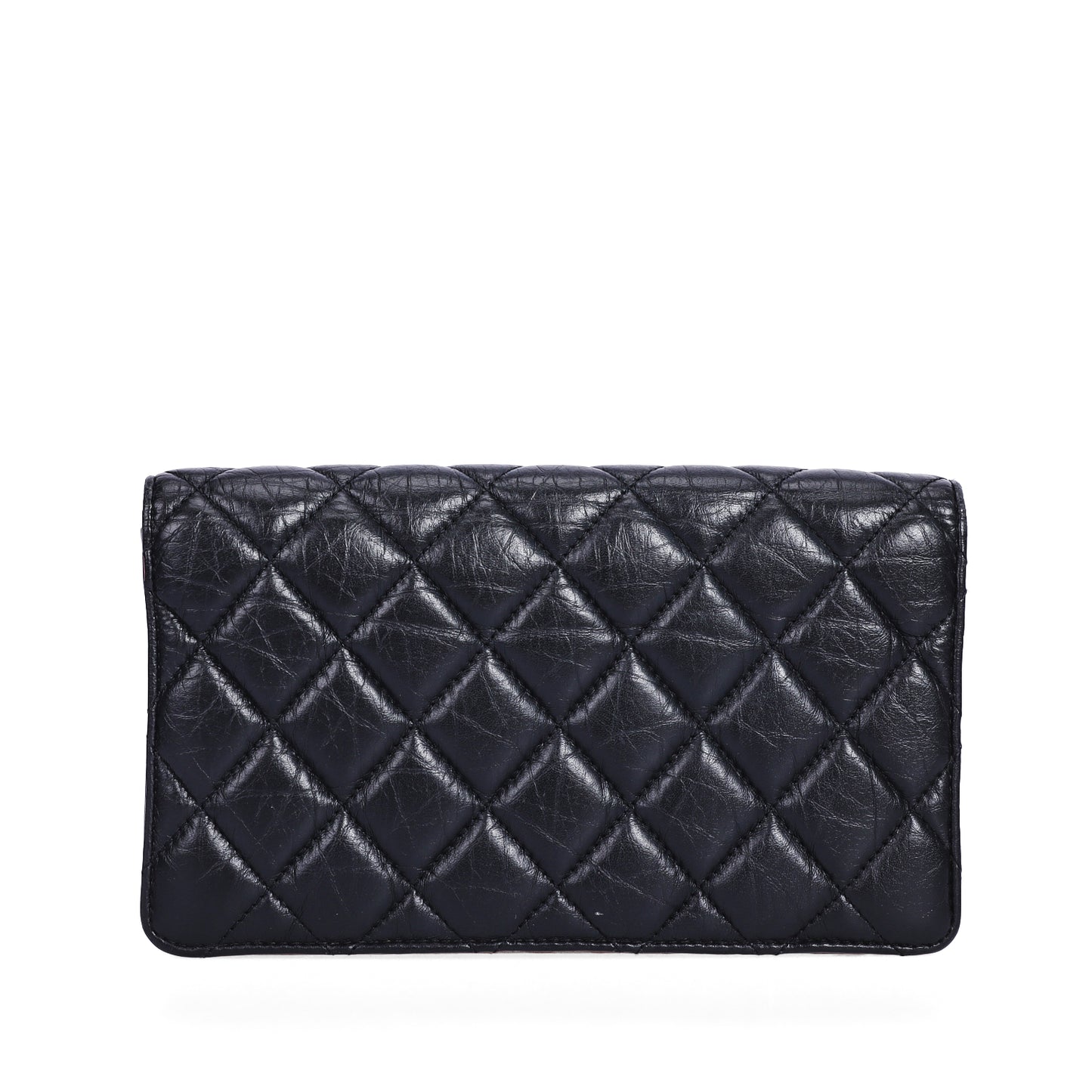 Pre-Owned Chanel Black Quilted Calfskin Leather Wallet 66798715
