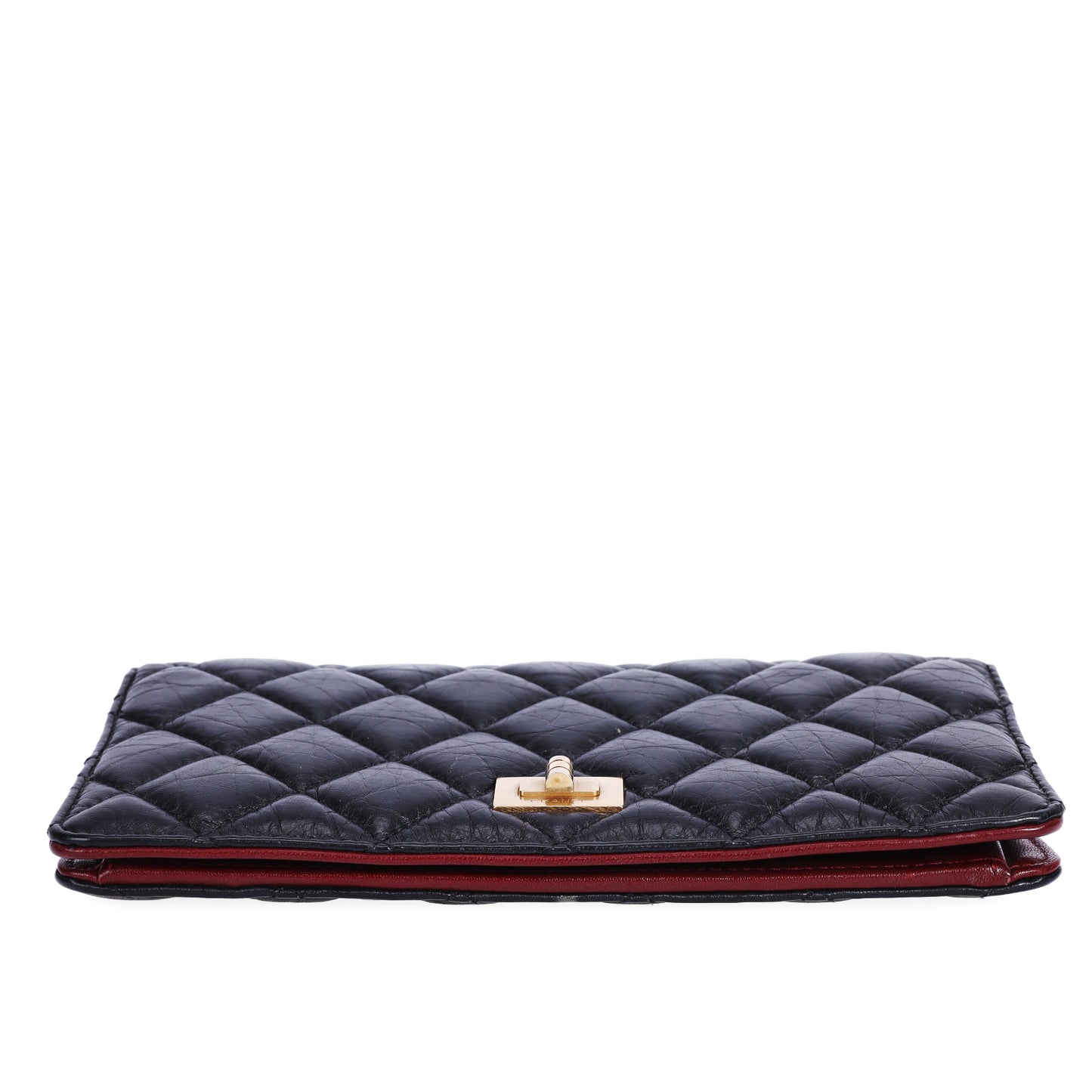 Pre-Owned Chanel Black Quilted Calfskin Leather Wallet 66798715