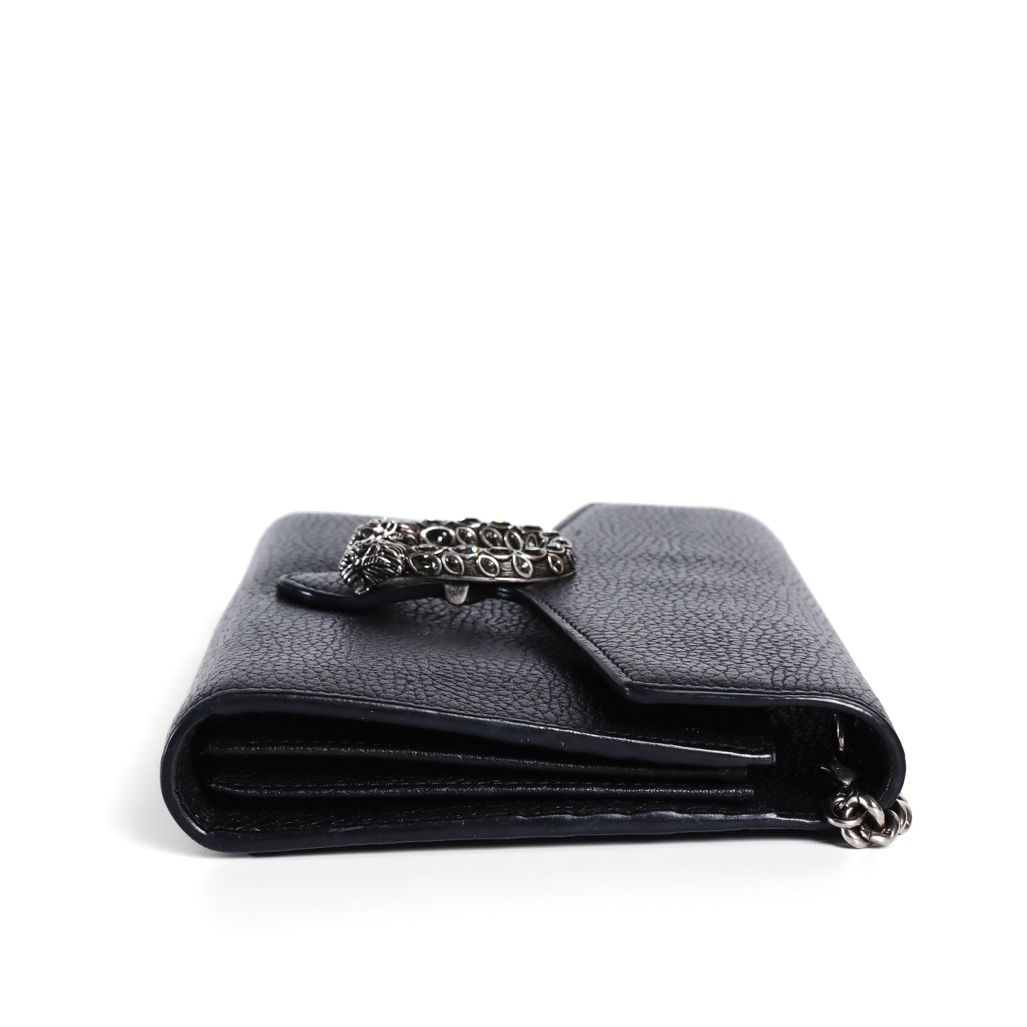 Pre-Owned Gucci Dionysus Black Leather Chain Shoulder Bag 67026415