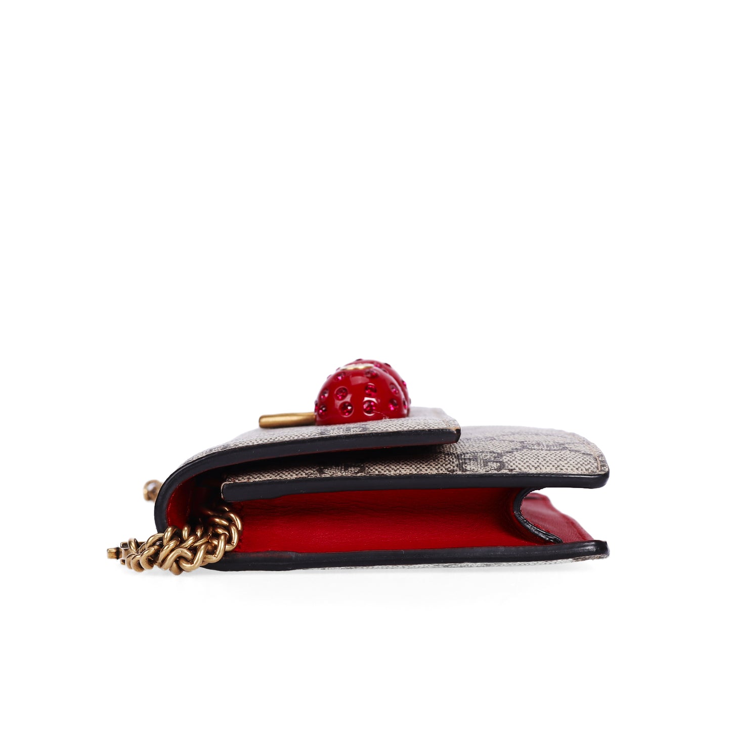 Pre-Owned Gucci Cherry GG Supreme Coated Canvas Shoulder Bag 67880018