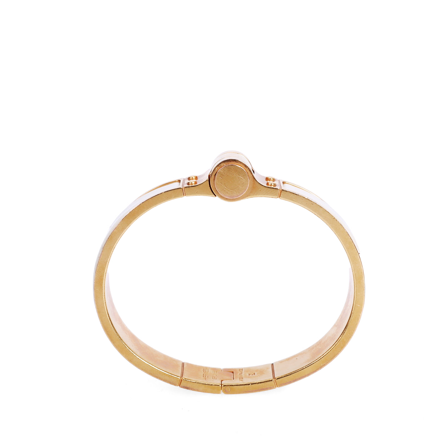 Pre-Owned Hermès Hinged Gold-Tone Bracelet 69268320
