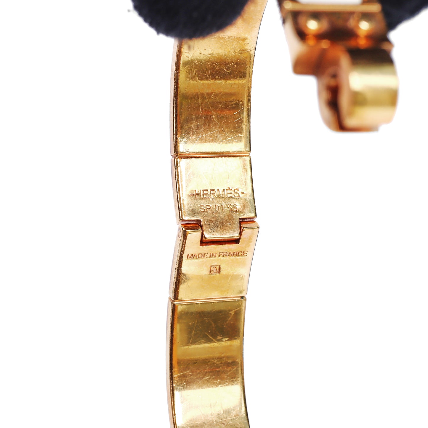 Pre-Owned Hermès Hinged Gold-Tone Bracelet 69268320