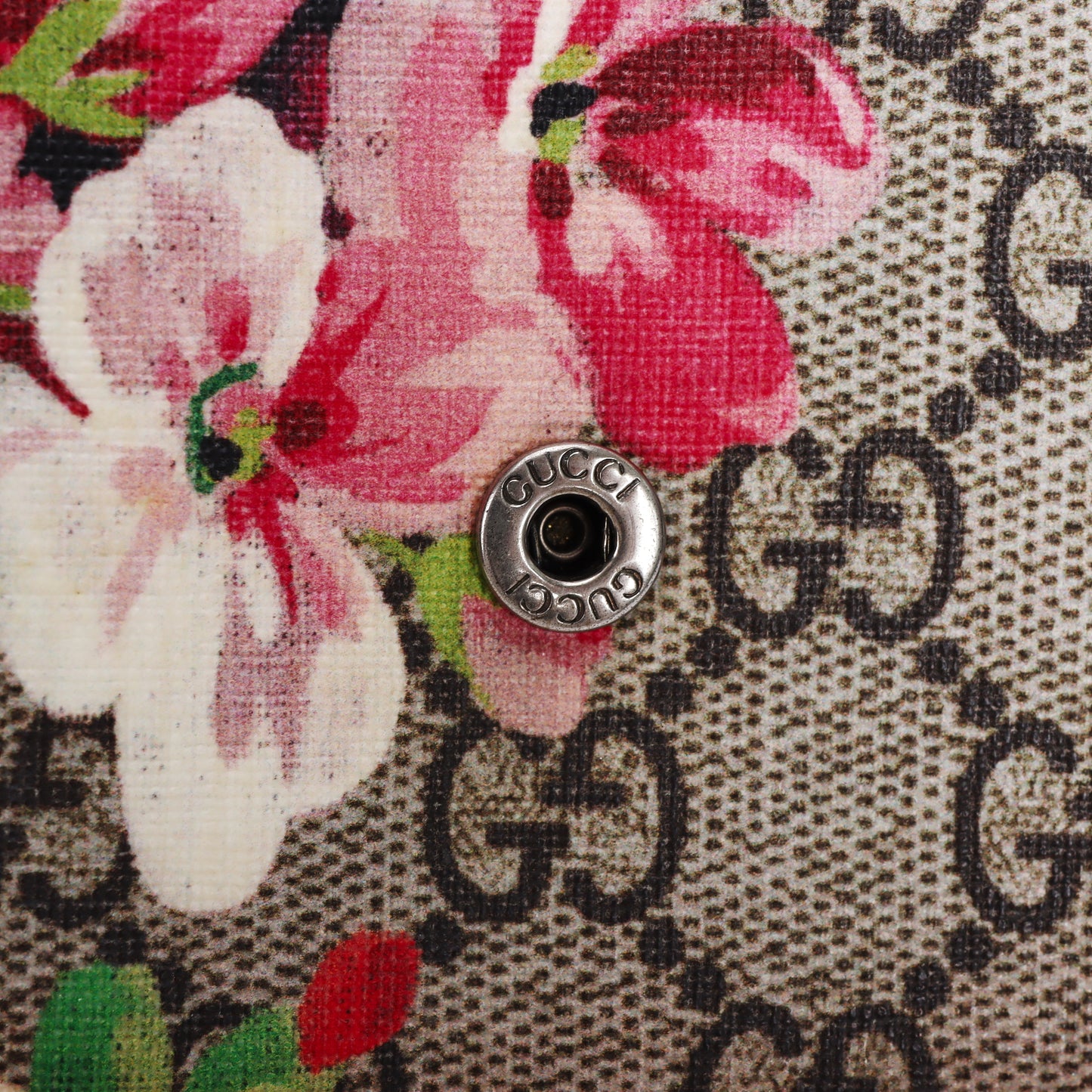 Pre-Owned Gucci Blooms GG Supreme Beige Coated Canvas Long Wallet 69396688