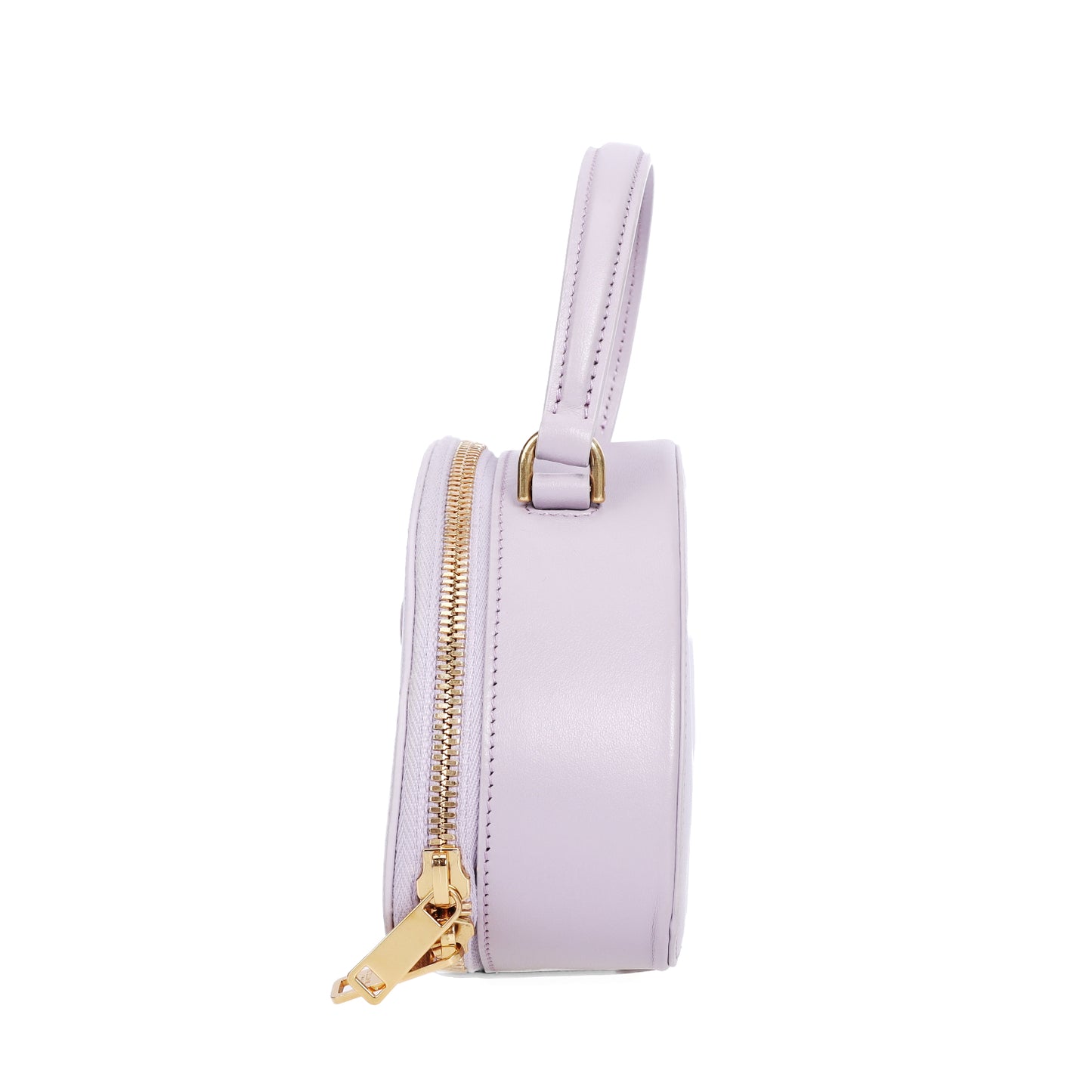 Pre-Owned Celine Half Moon Purple Calfskin Shoulder Bag 70893467