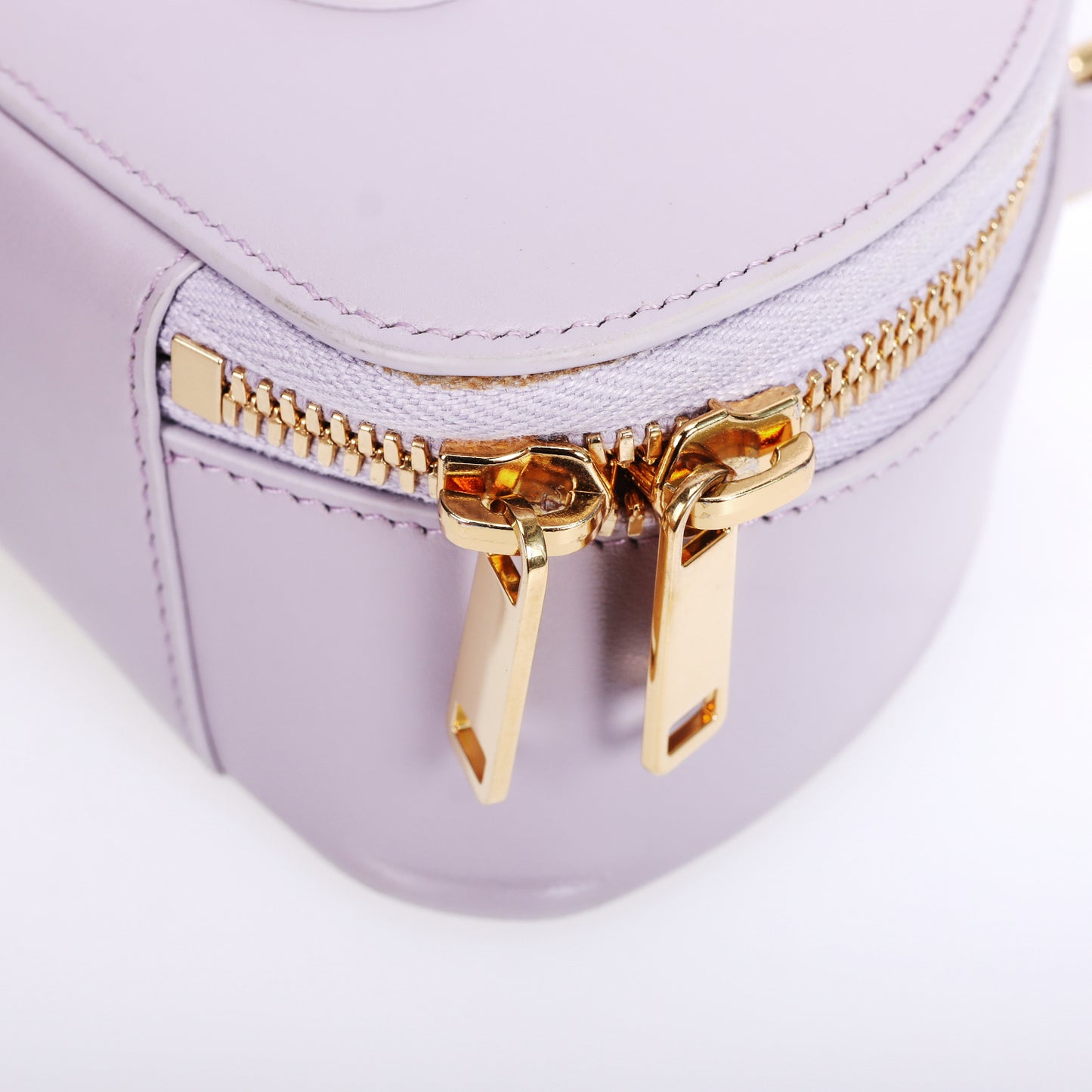 Pre-Owned Celine Half Moon Purple Calfskin Shoulder Bag 70893467