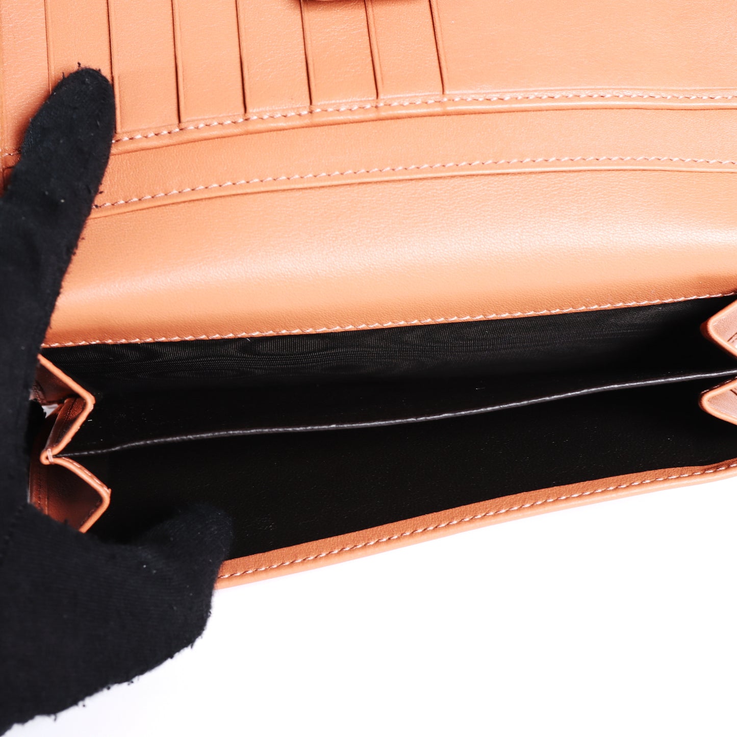 Pre-Owned Gucci Guccissima Salmon Pink Embossed GG Pattern Small Leather Goods 74317083