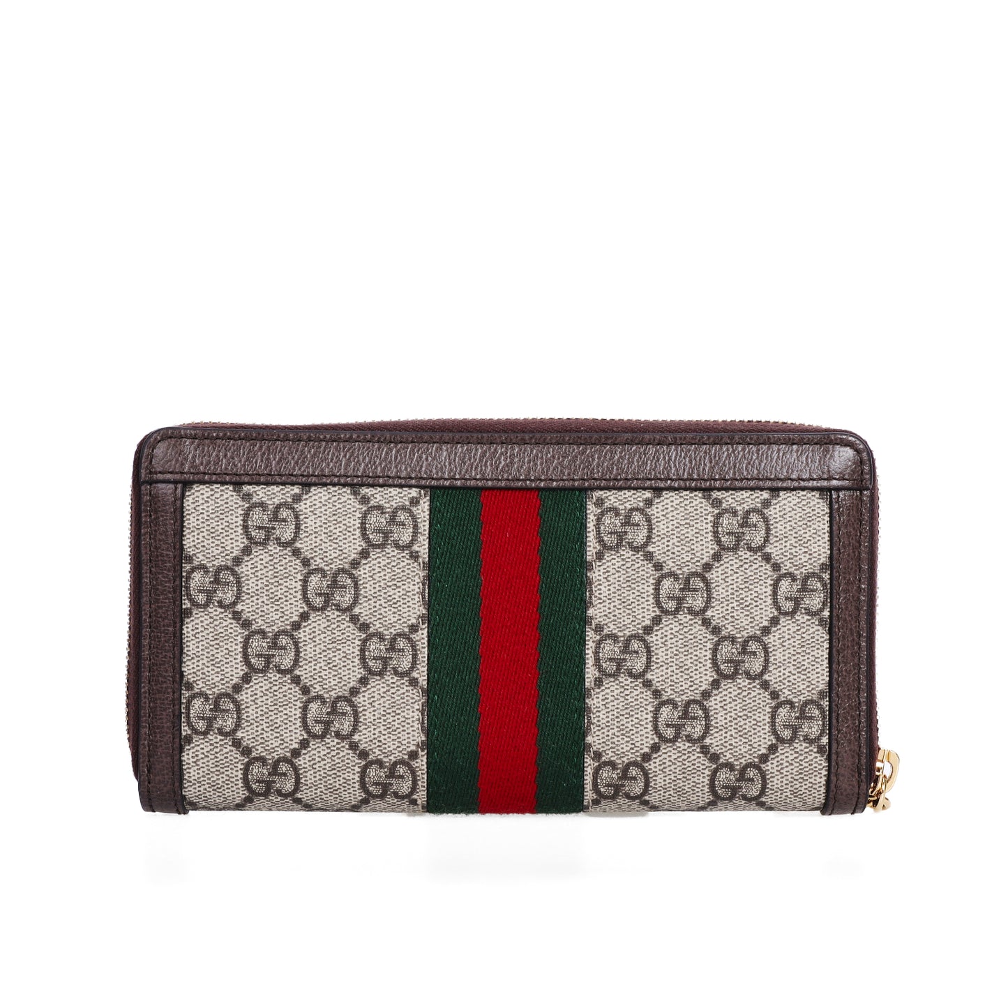 Pe-Owned Gucci Ophidia Beige GG Supreme Coated Canvas Wallet 75655291