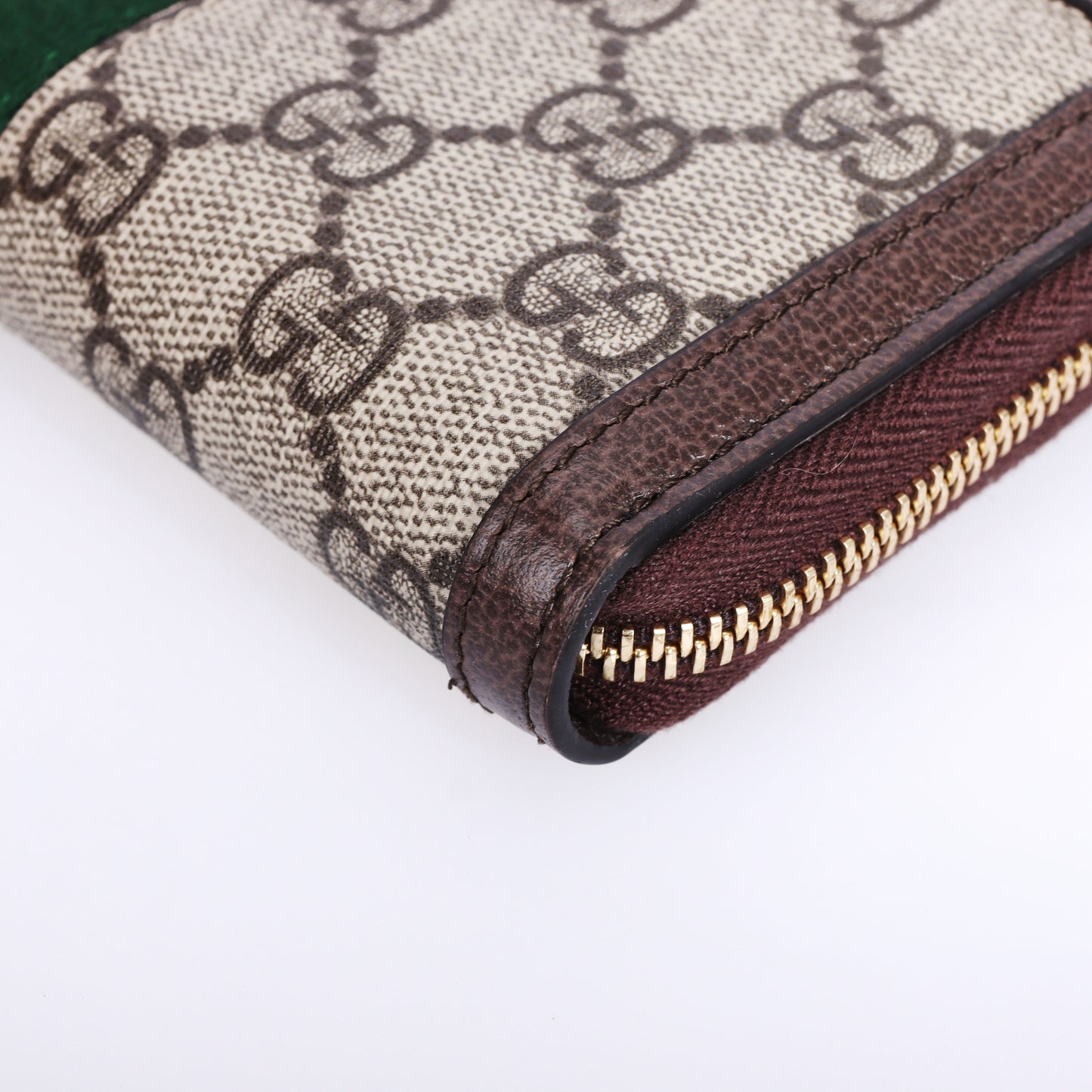 Pe-Owned Gucci Ophidia Beige GG Supreme Coated Canvas Wallet 75655291