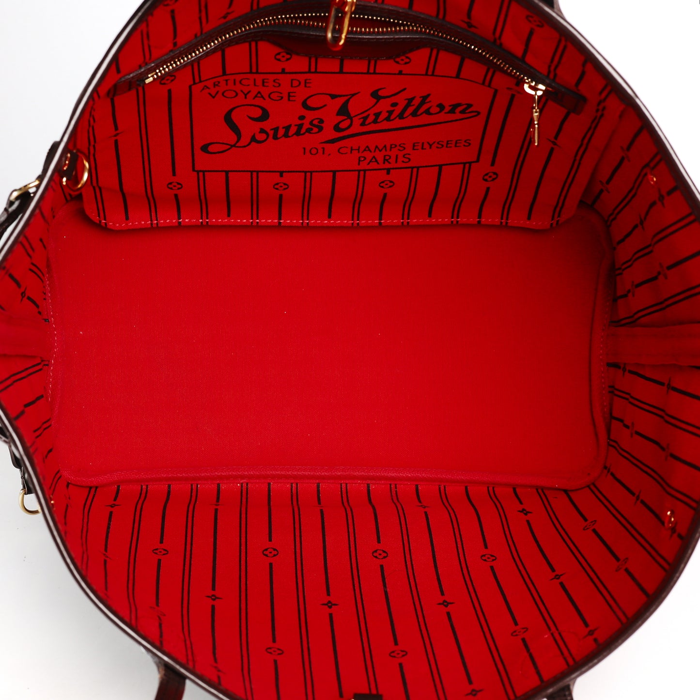 Pre-Owned Louis Vuitton Neverfull Brown Monogram Coated Canvas Top Handle Bag 75763006