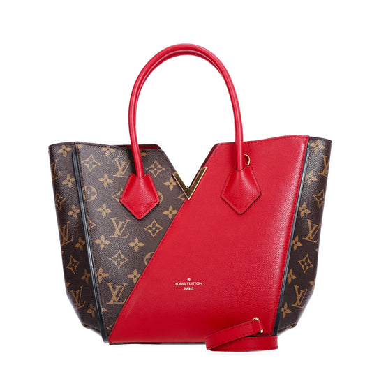 Pre-Owned Louis Vuitton Kimono Monogram Canvas and Red Calfskin Leather Shoulder Bag 75972432