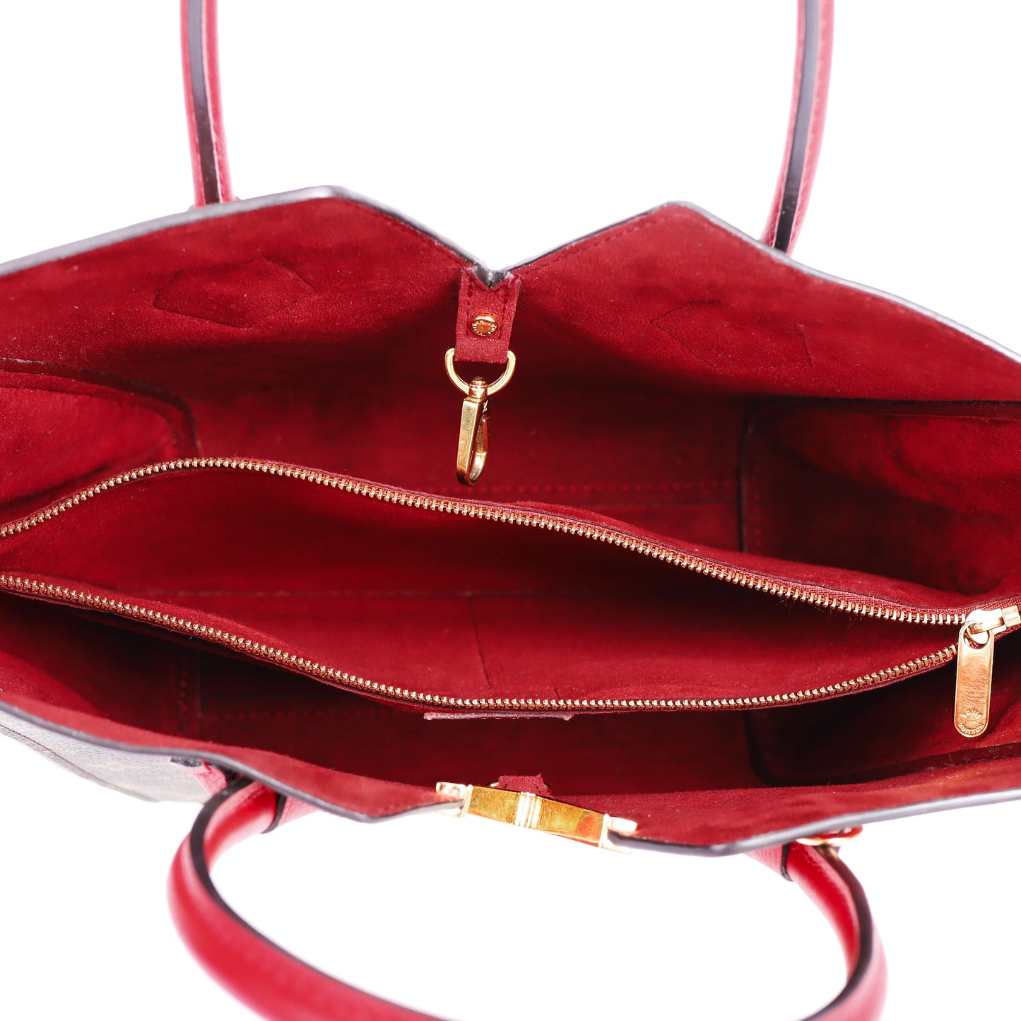 Pre-Owned Louis Vuitton Kimono Monogram Canvas and Red Calfskin Leather Shoulder Bag 75972432