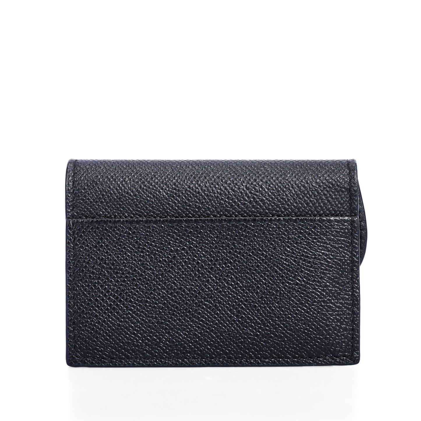 Pre-Owned Dior Saddle Black Grained Calfskin Leather Wallet 76103194