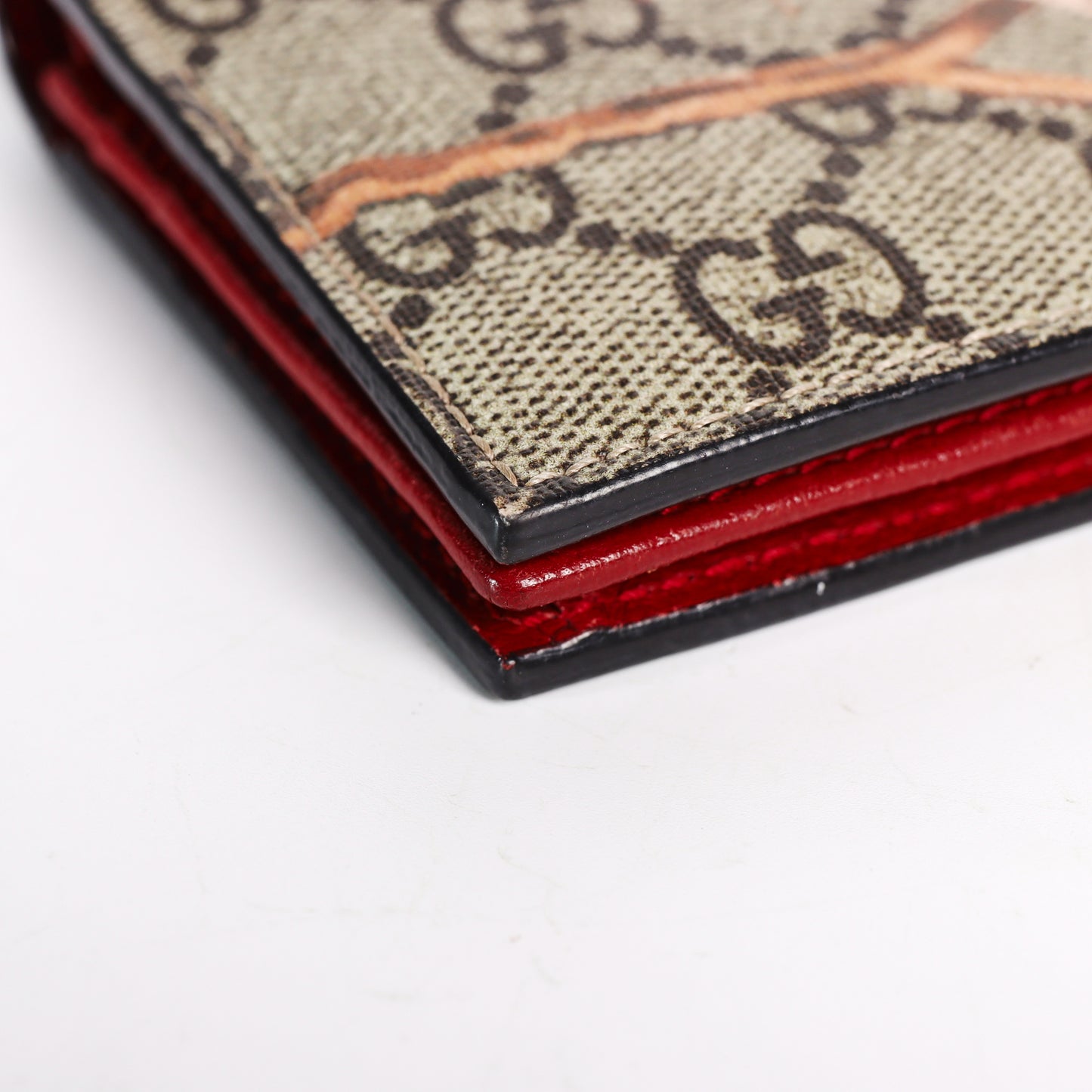 Pre-Owned Gucci Tian GG Supreme Beige Coated Canvas Wallet 77551854