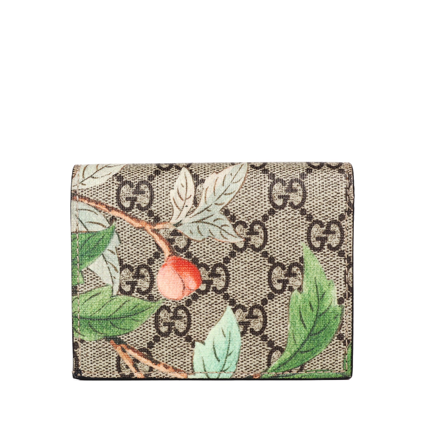 Pre-Owned Gucci Tian GG Supreme Beige Coated Canvas Wallet 77551854