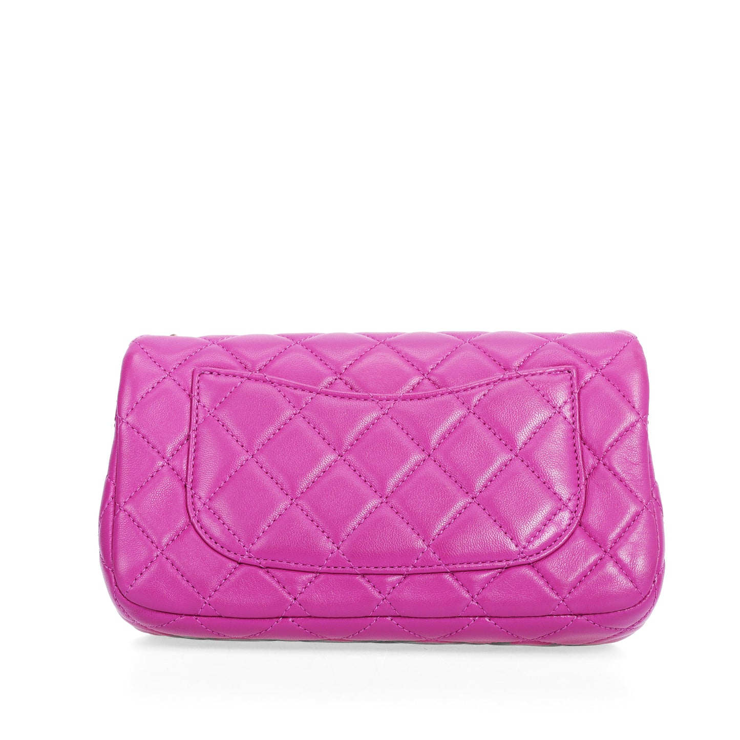 Pre-Owned Chanel Classic Flap Small Pink Quilted Lambskin Shoulder Bag 78155803