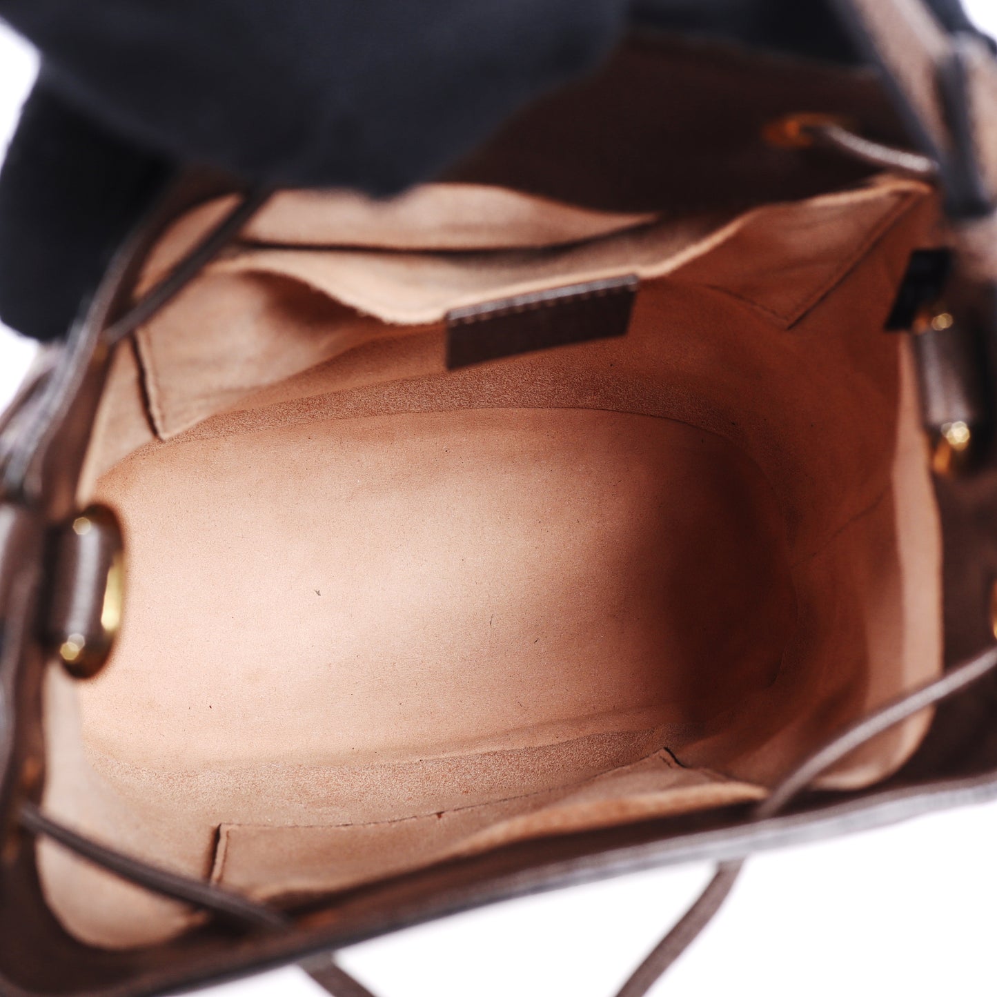 Pre-Owned Gucci Ophidia Bucket GG Supreme Brown Coated Canvas Shoulder Bag 78377362