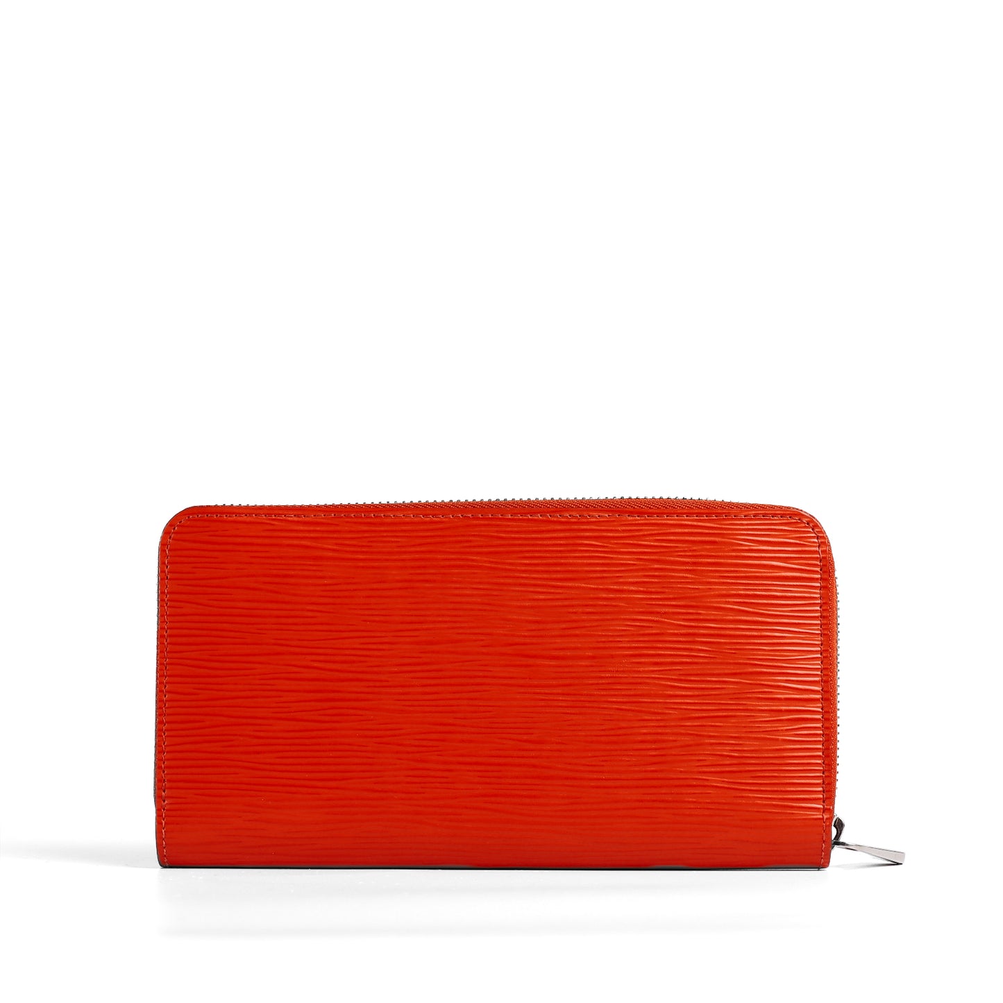 Pre-Owned Louis Vuitton Zippy Orange Epi Leather Wallet 78484357