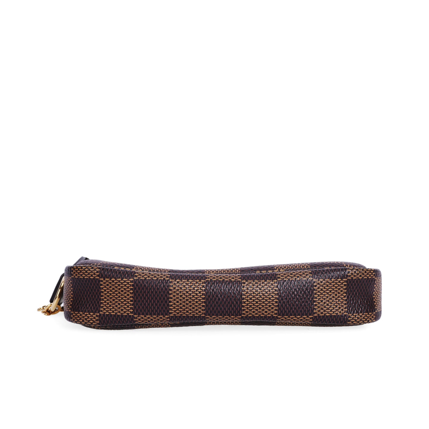 Pre‑Owned Louis Vuitton POCHETTE ACCESSORIES Brown Damier Ebene Coated Canvas Small Leather Goods 78629138