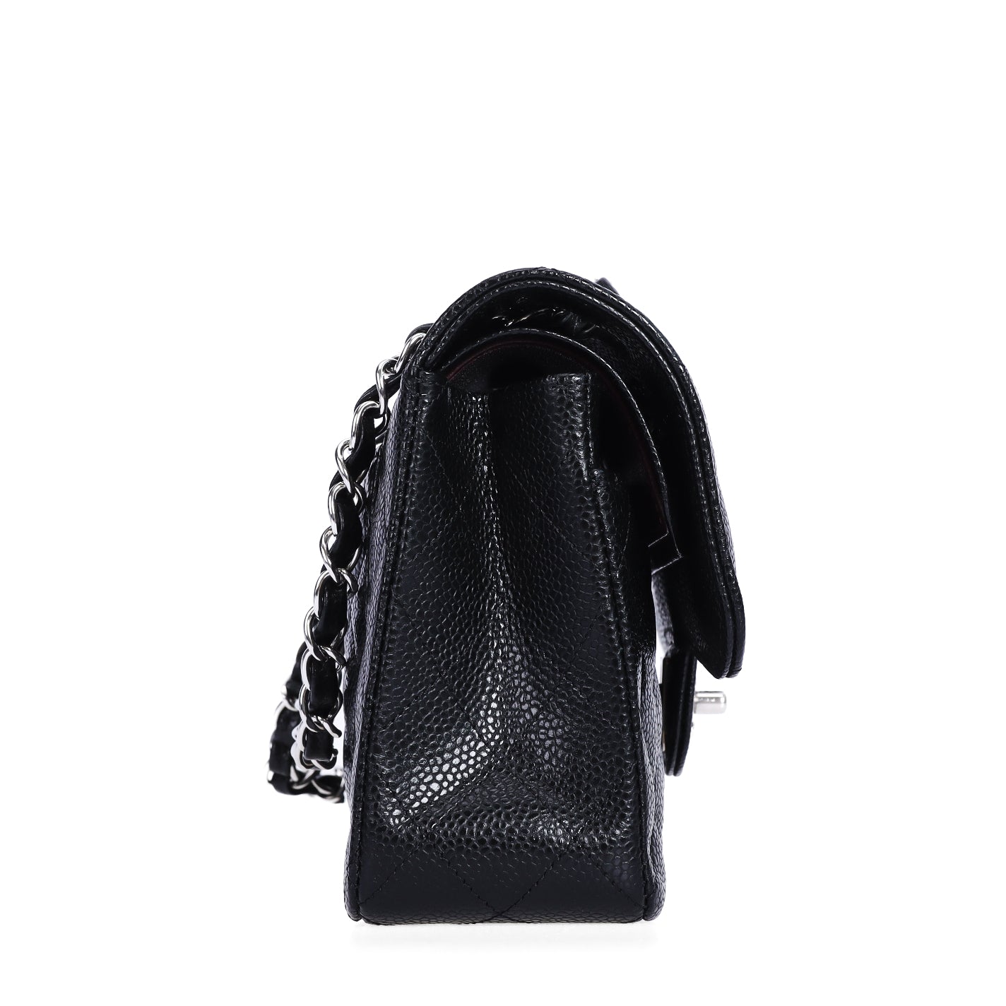Pre-Owned Chanel Classic Flap Quilted Black Calfskin Leather Shoulder Bag 78928899