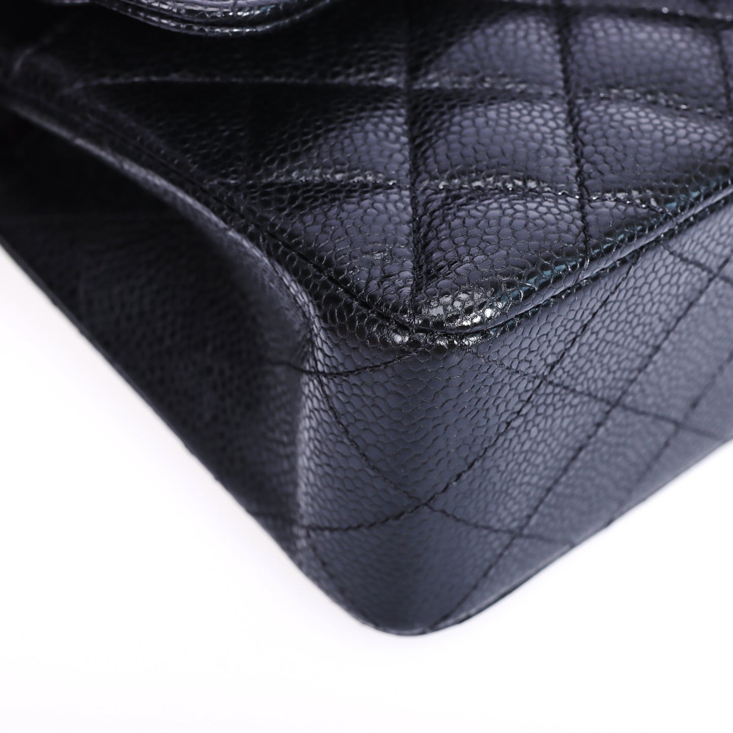 Pre-Owned Chanel Classic Flap Quilted Black Calfskin Leather Shoulder Bag 78928899