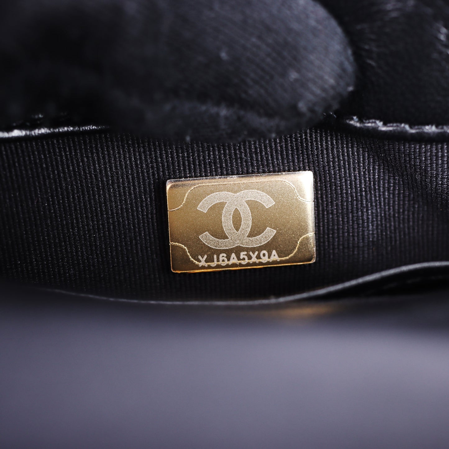 Pre-Owned Chanel Funky Town Flap Black Lambskin Leather Shoulder Bag 79304877