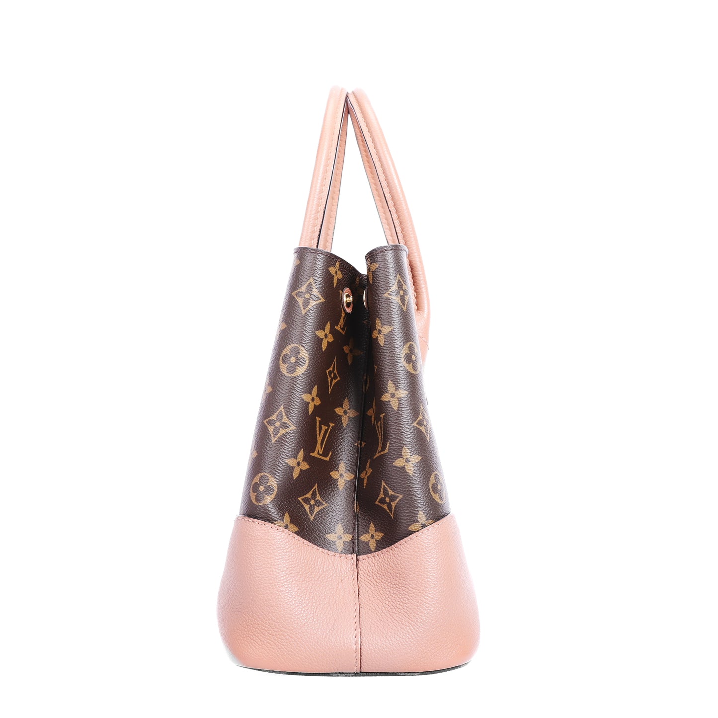 Pre-Owned Louis Vuitton Flandrin Brown Pink Monogram Coated Canvas Shoulder Bag 80875155