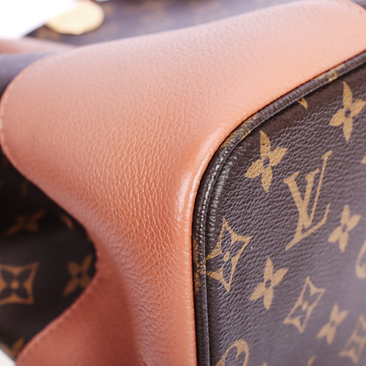 Pre-Owned Louis Vuitton Flandrin Brown Pink Monogram Coated Canvas Shoulder Bag 80875155
