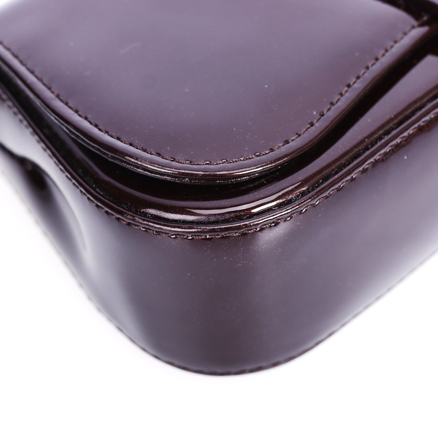 Pre-Owned Louis Vuitton Sobe Burgundy Patent Leather Clutch 81958183