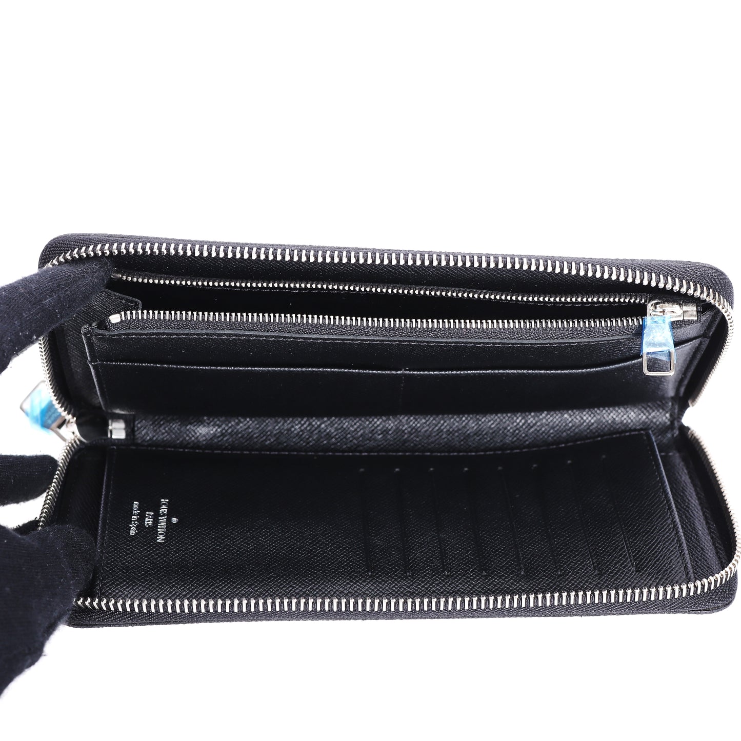 Pre-Owned Louis Vuitton Zippy Damier Graphite Coated Canvas Long Wallet 82889473