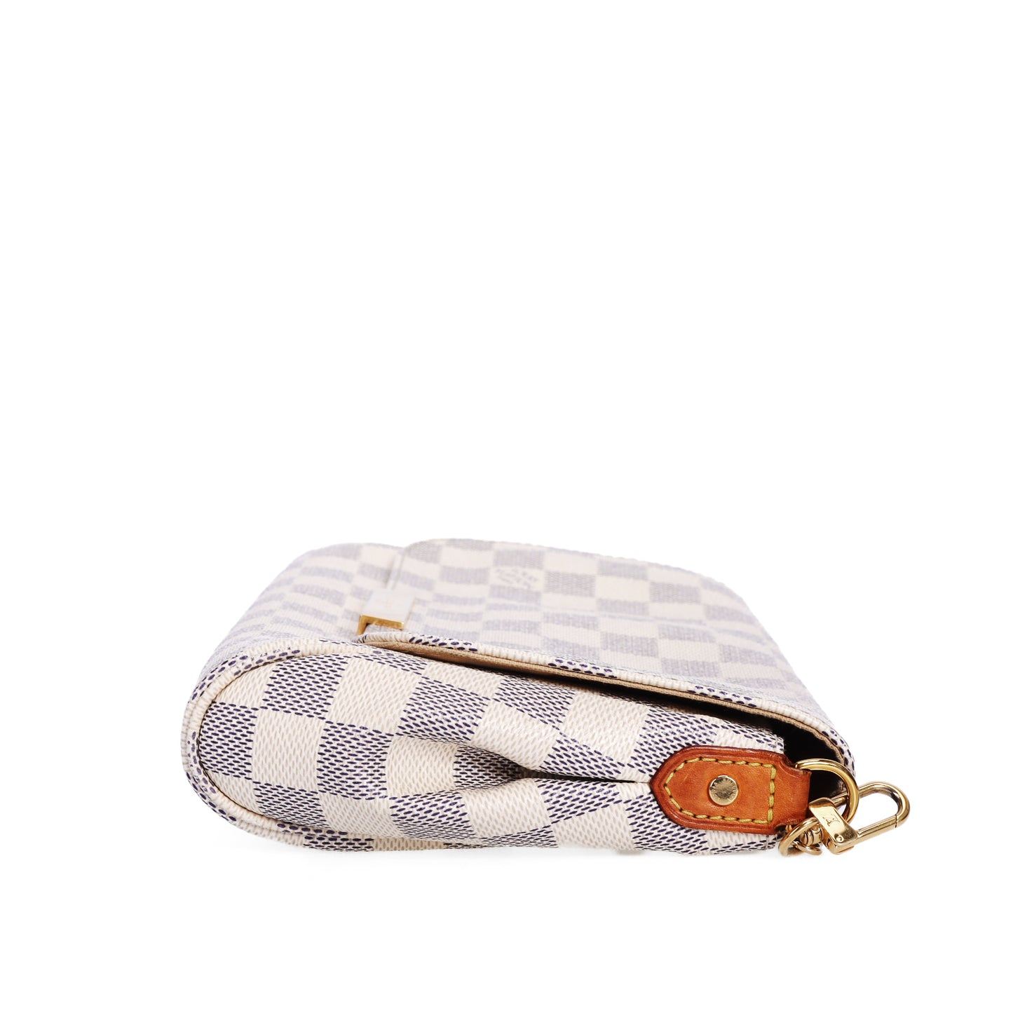 Pre-Owned Louis Vuitton Favorite White Damier Azur Coated Canvas Crossbody Bag 83929893