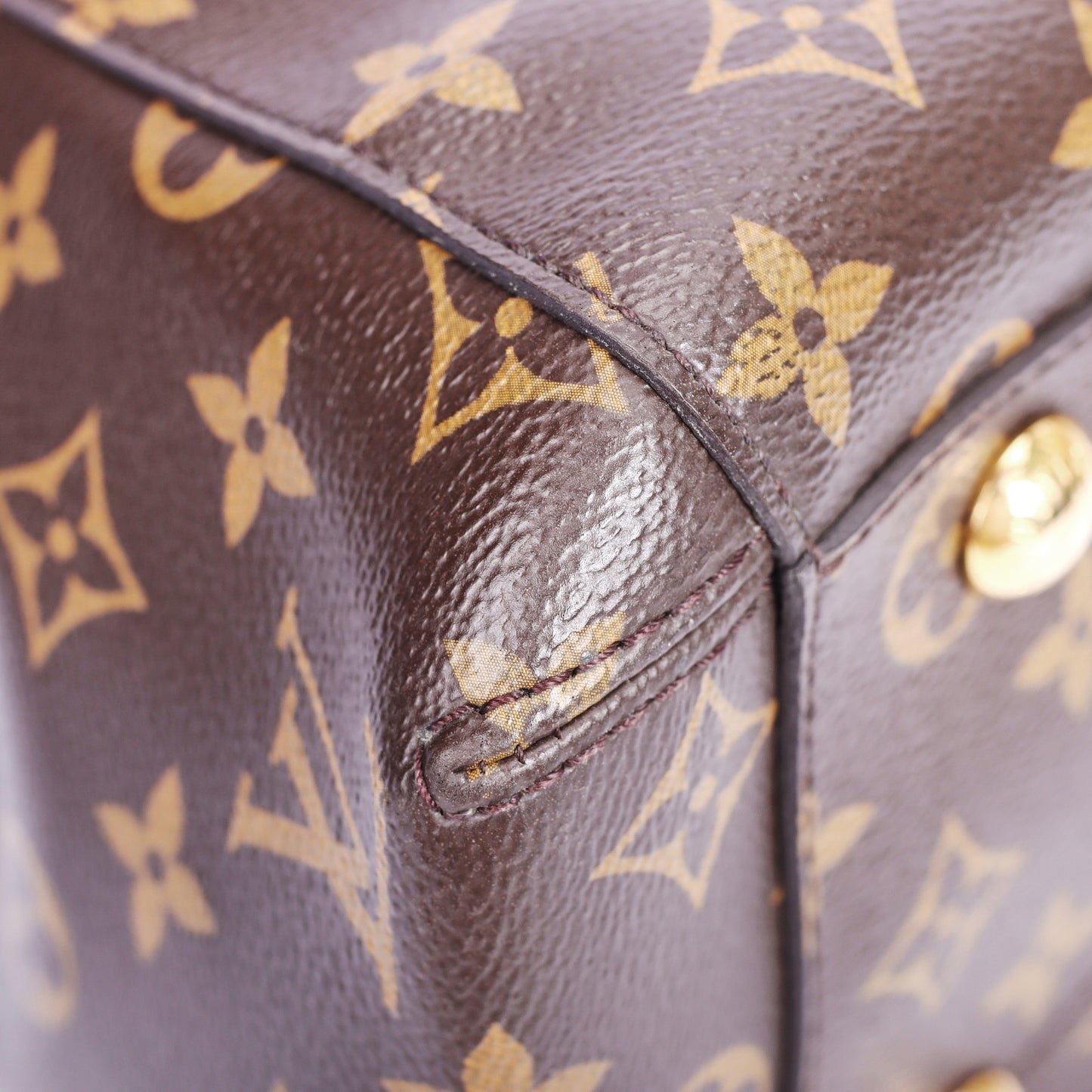 Pre-Owned Louis Vuitton Montaigne PM Brown Monogram Coated Canvas Shoulder Bag 84899562