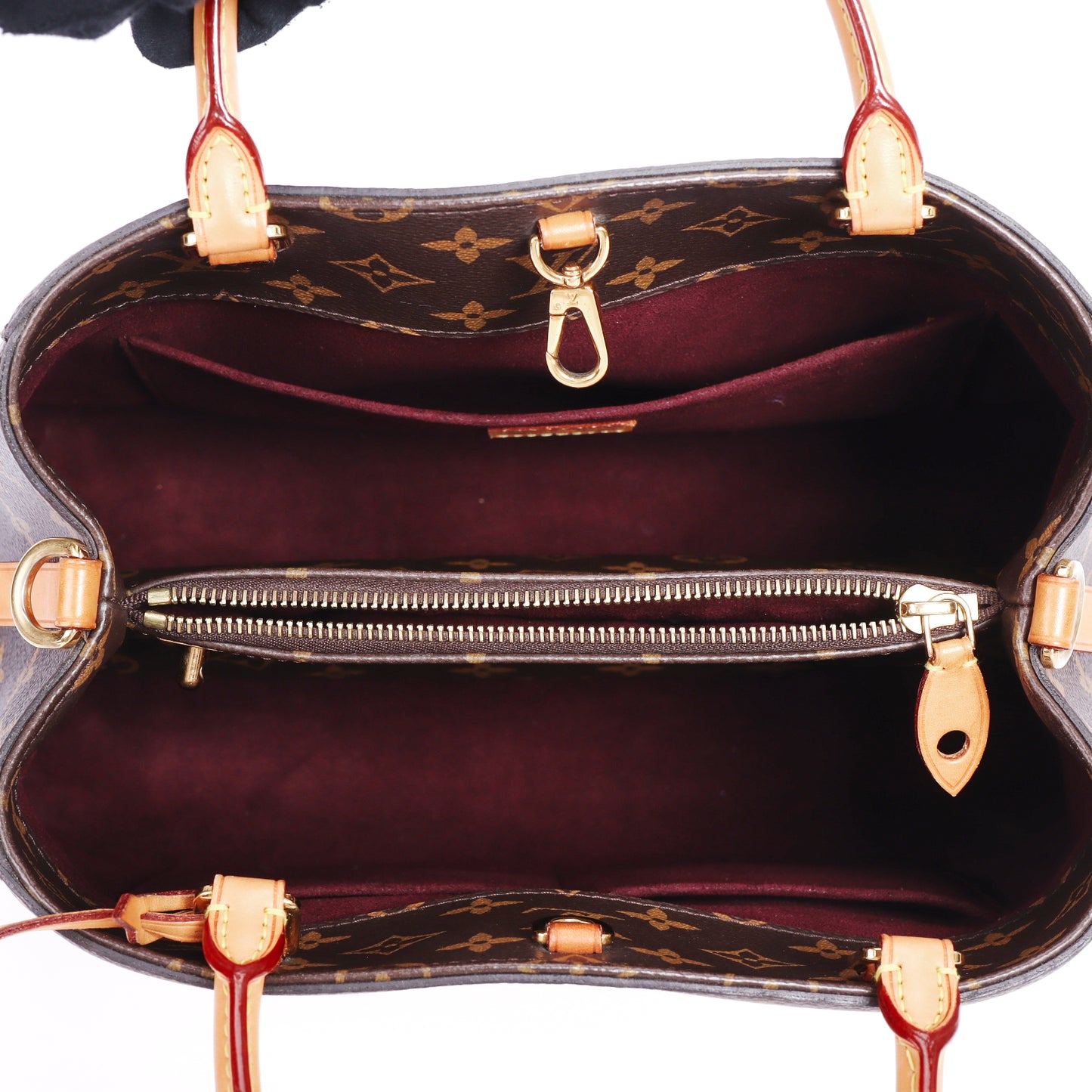 Pre-Owned Louis Vuitton Montaigne PM Brown Monogram Coated Canvas Shoulder Bag 84899562