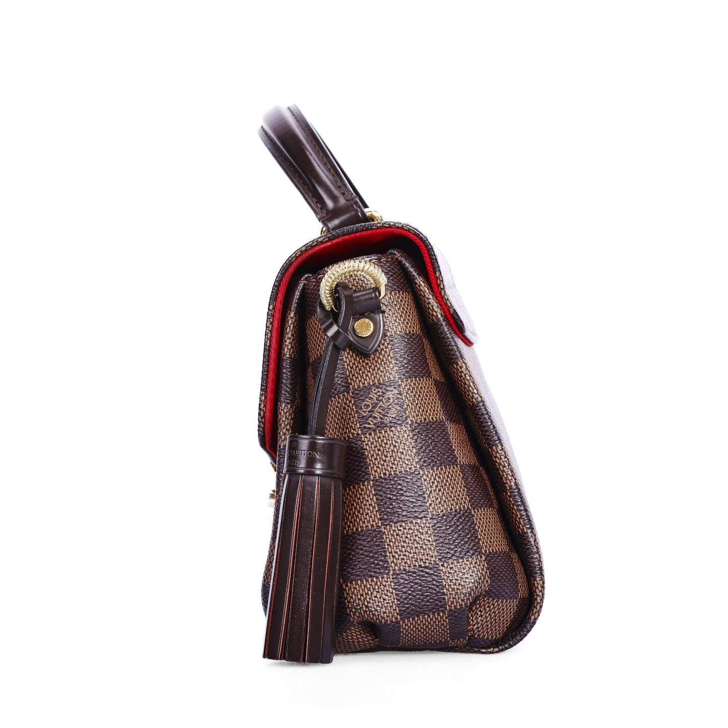 Pre-Owned Louis Vuitton Damier Ebene Brown Coated Canvas Shoulder Bag 85978915