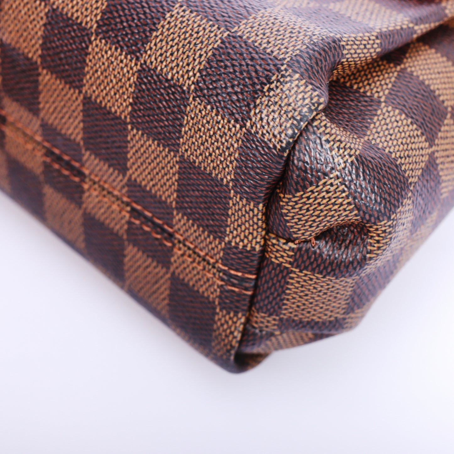 Pre-Owned Louis Vuitton Damier Ebene Brown Coated Canvas Shoulder Bag 85978915