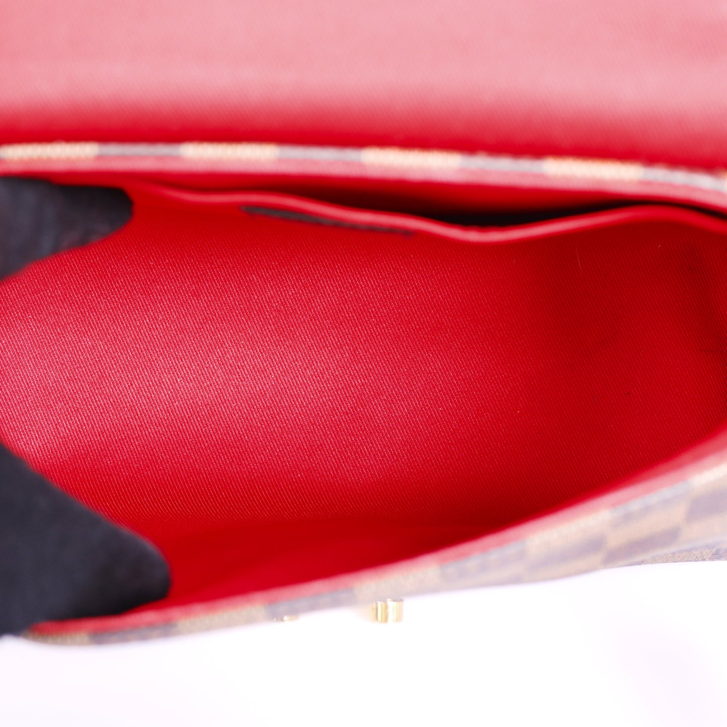 Pre-Owned Louis Vuitton Damier Ebene Brown Coated Canvas Shoulder Bag 85978915