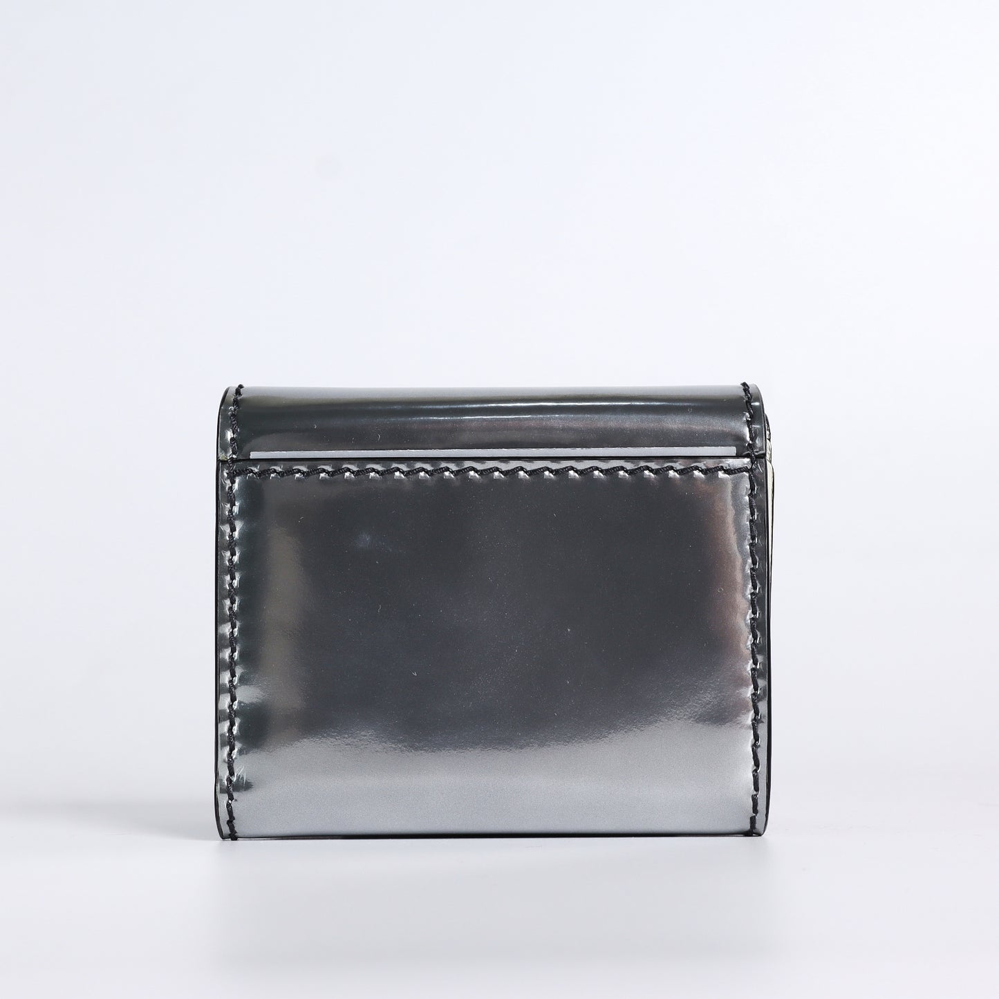 Pre-Owned Dior 30 Montaigne Compact Silver Calfskin Small Leather Goods 86175609