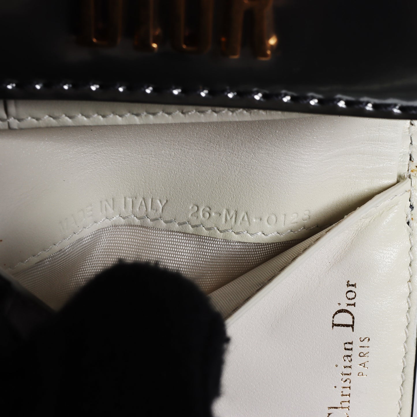 Pre-Owned Dior 30 Montaigne Compact Silver Calfskin Small Leather Goods 86175609