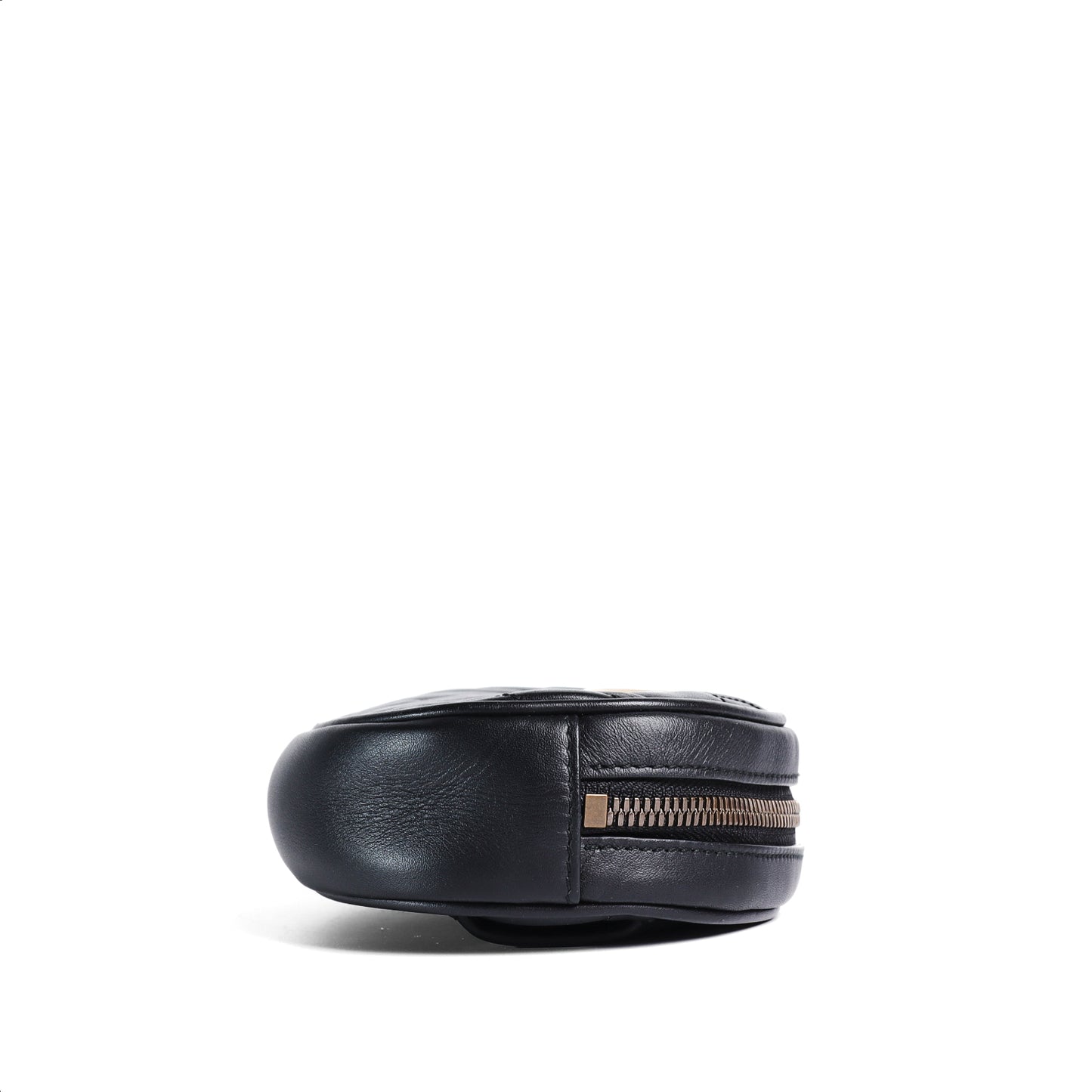 Pre‑Owned Gucci Marmont Black Matelassé GG Calfskin Belt Bag 86311781