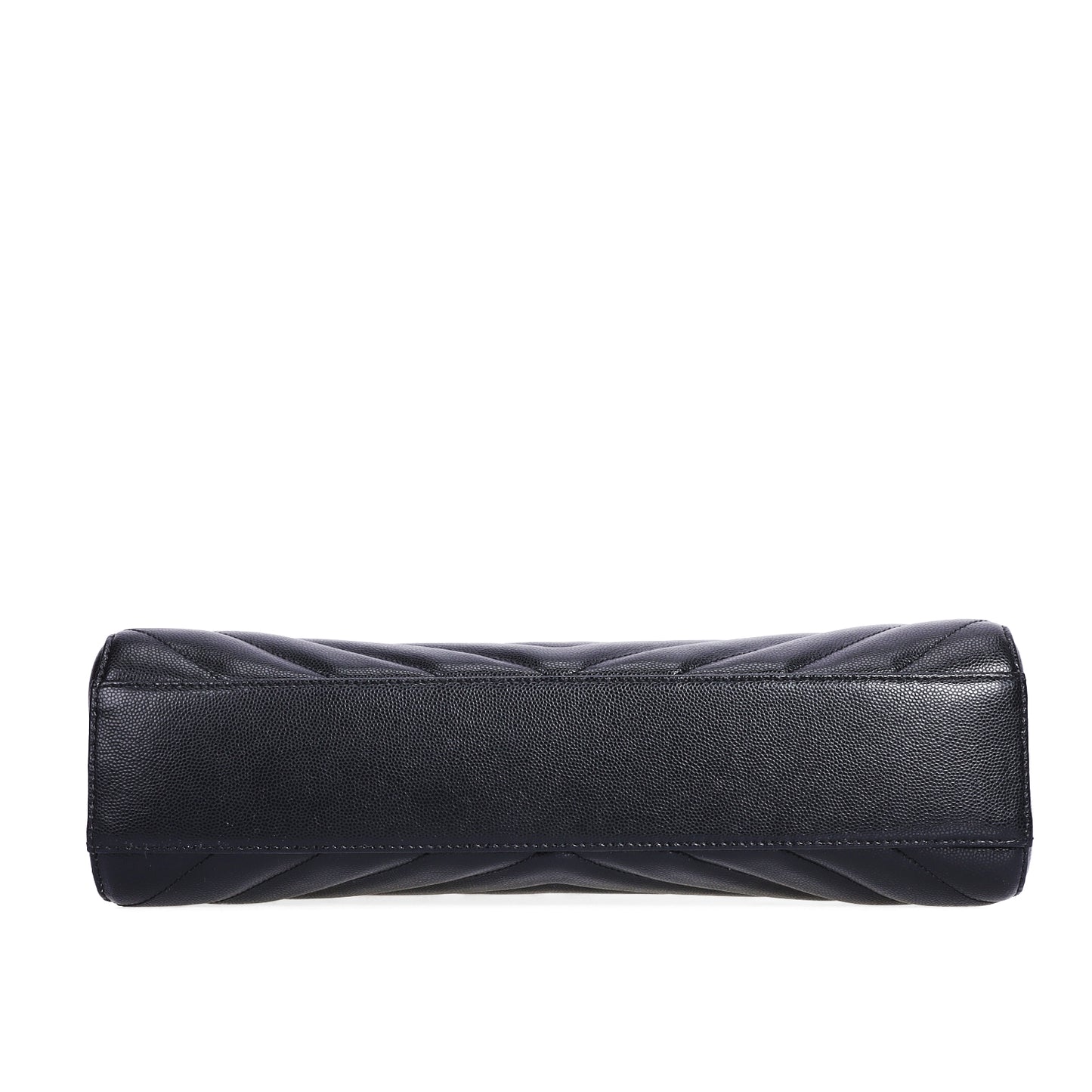 Pre-Owned Saint Laurent Tribeca Black Calfskin Shoulder Bag 86341651