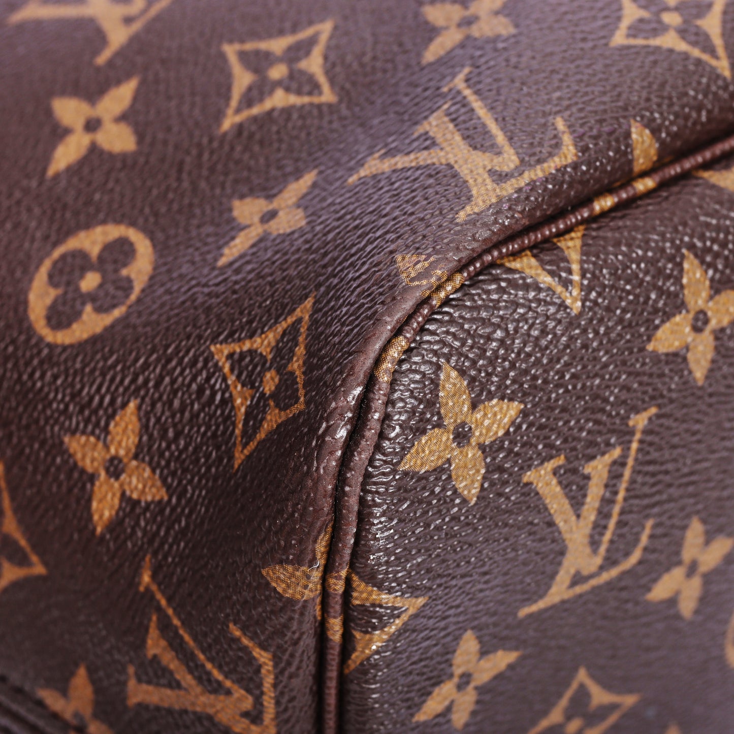 Pre-Owned Louis Vuitton Neverfull MM Monogram Brown Coated Canvas Shoulder Bag 86351111