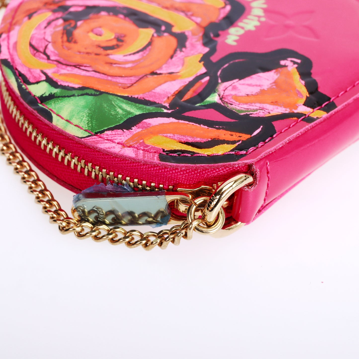 Pre-Owned Louis Vuitton Round Multicolor Patent Leather Coin Purse 86869147