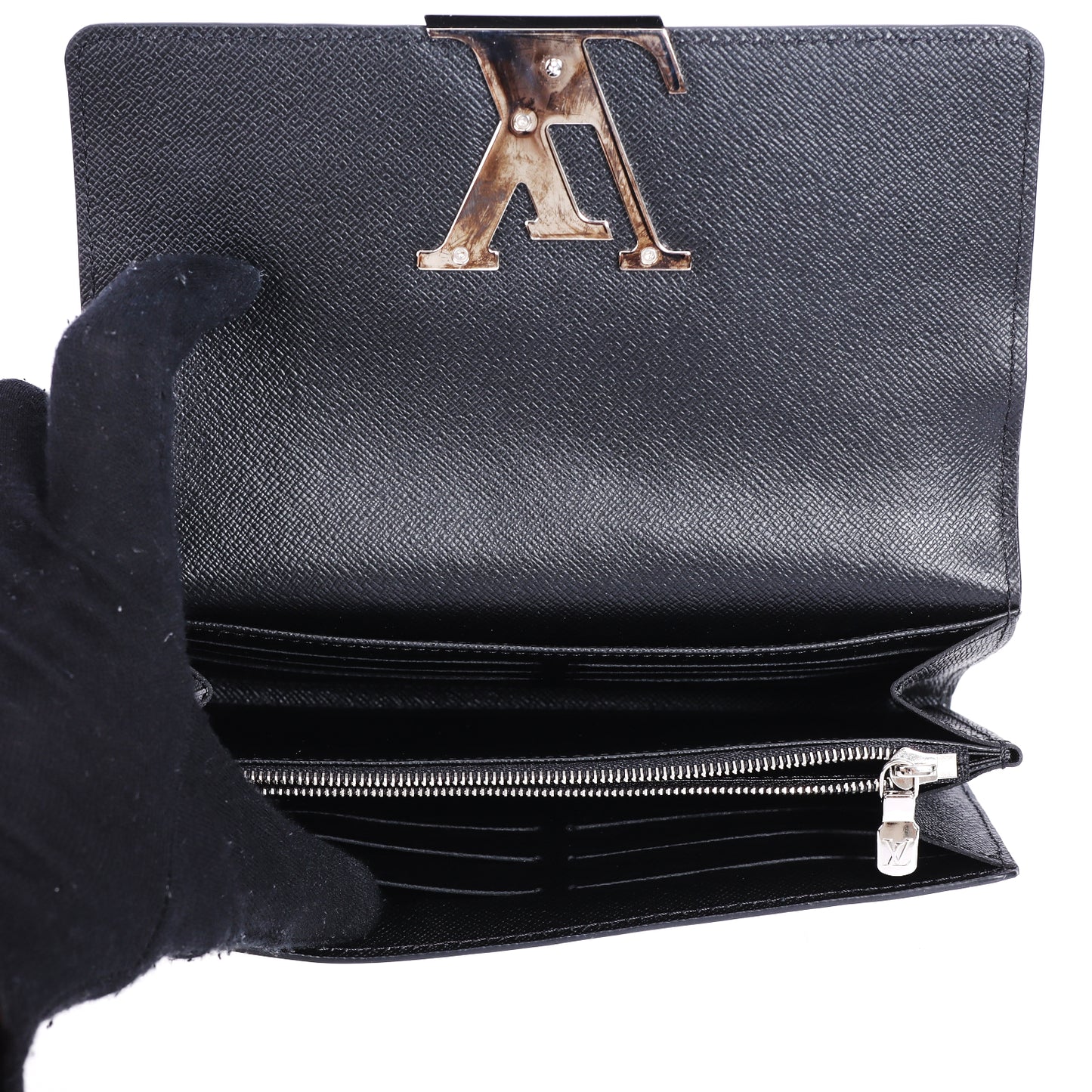 Pre-Owned Louis Vuitton LV M60767 Louise Black Epi Calfskin Wallet 87199540