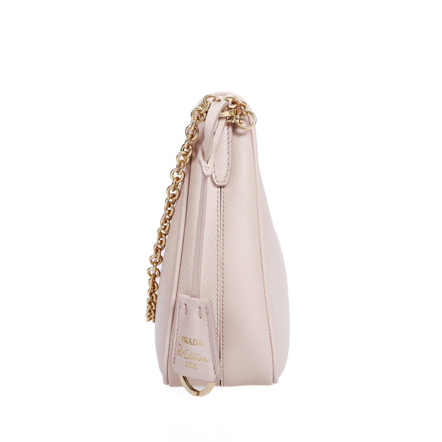 Pre-Owned Prada Re-Edition 2005 Beige Saffiano Calfskin Crossbody Bag 87453532