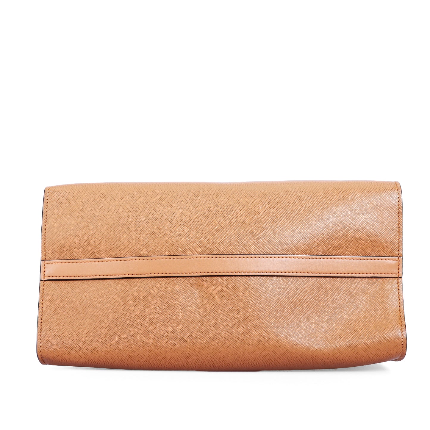 Pre-Owned Prada Paradigme Brown Calfskin Shoulder Bag 87662520