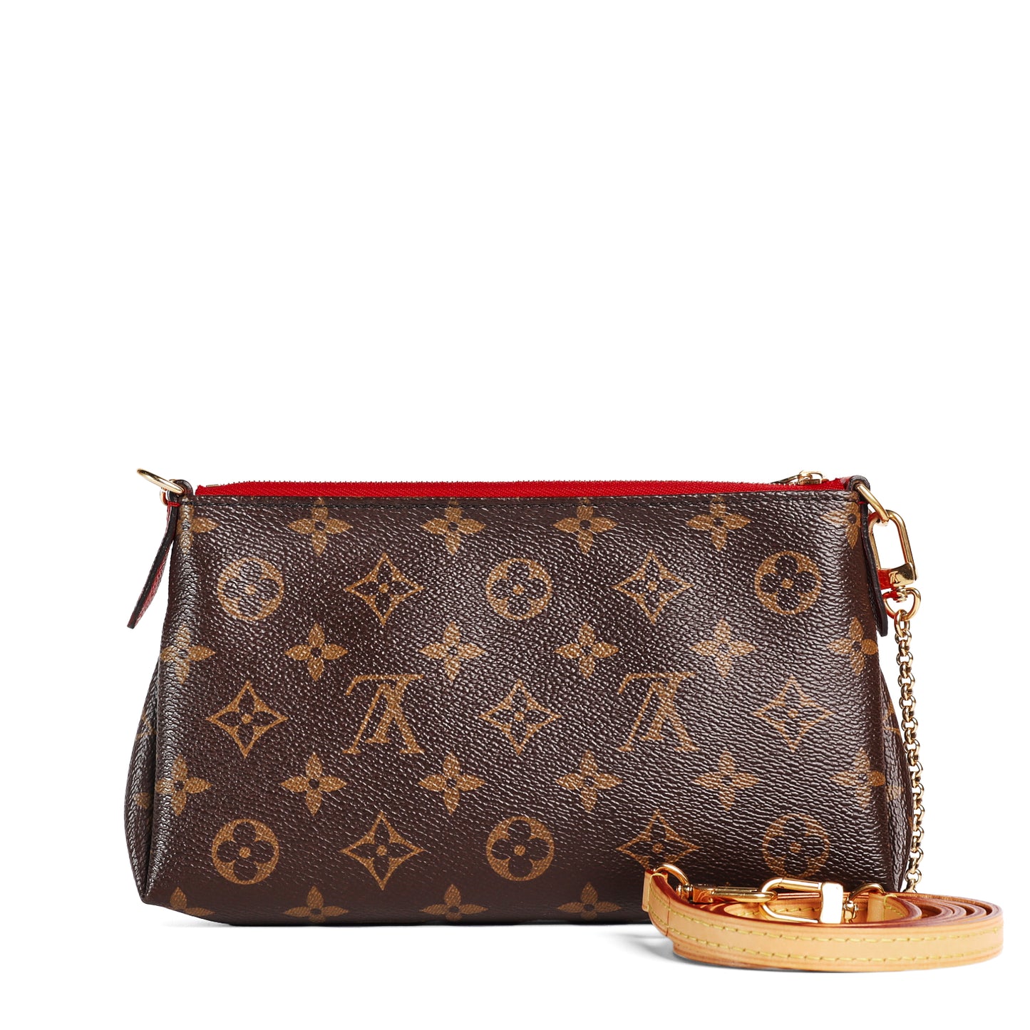 Pre-Owned Louis Vuitton Pallas Monogram Brown Coated Canvas Shoulder Bag 87741194